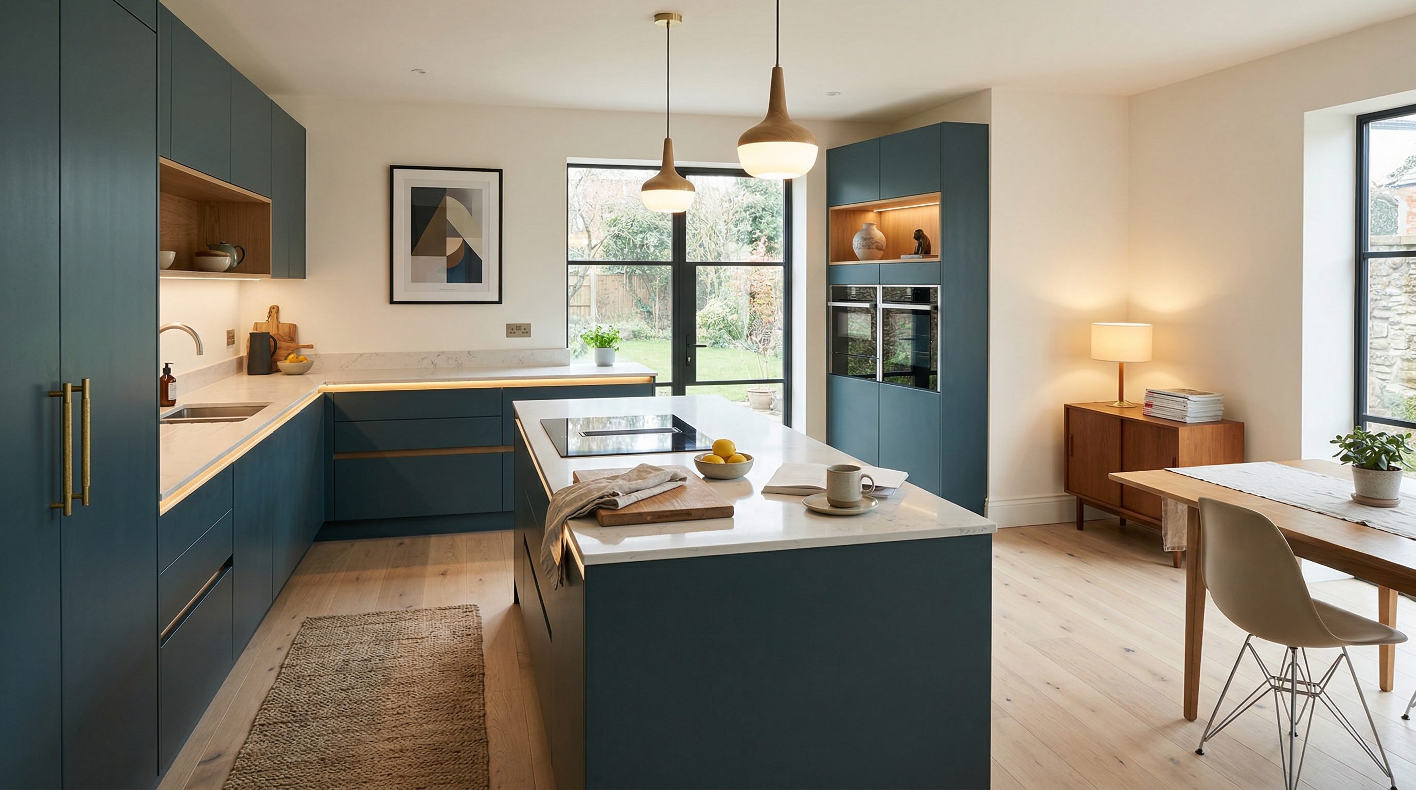 hero2_1200x675 Mastercraft bespoke kitchen in Barnstaple, wide architectural view showing room volume and design quality