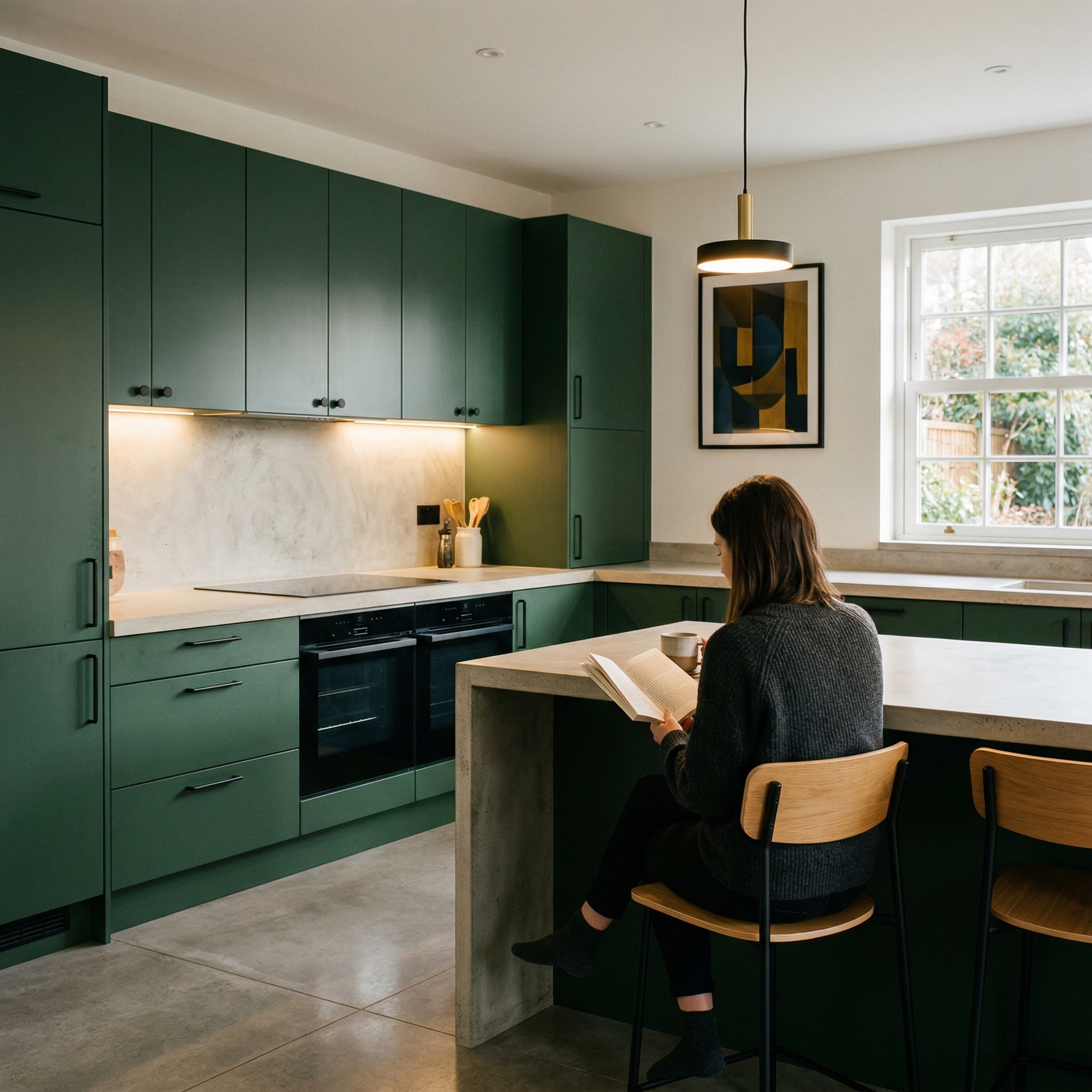 Bespoke kitchen designed for a Bassaleg home, quality materials and considered layout