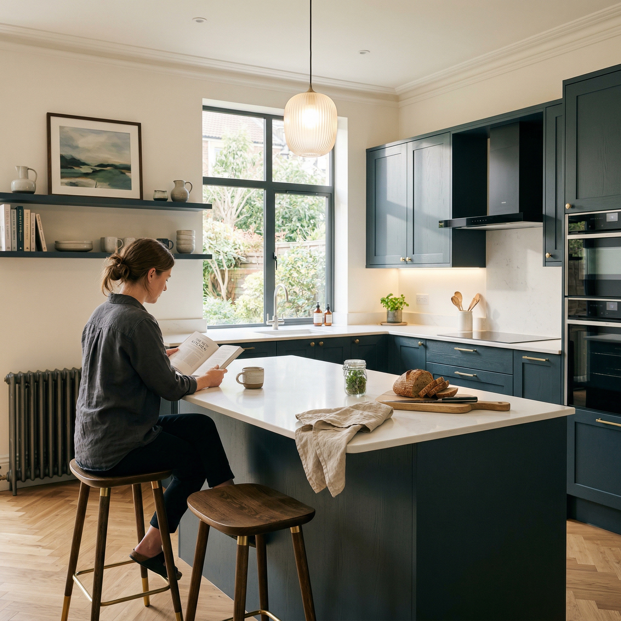 Bespoke kitchen designed for a Bishopston home, quality materials and considered layout