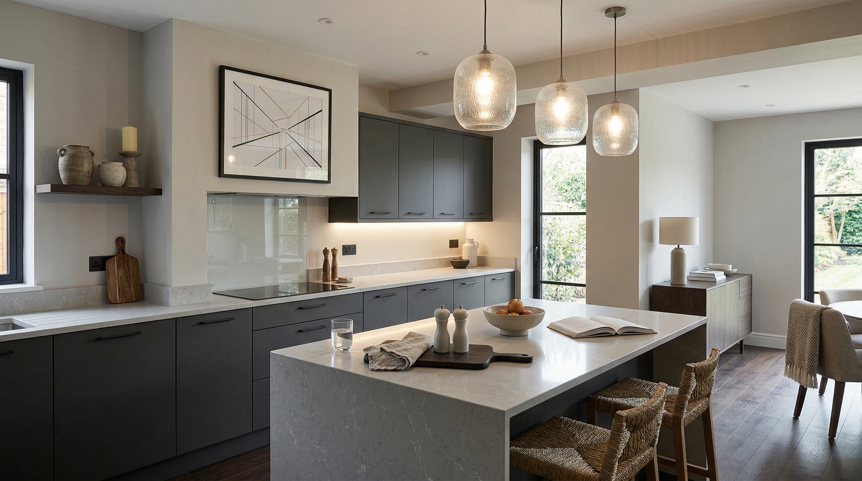 hero2_1200x675 Mastercraft bespoke kitchen in Blackwood, wide architectural view showing room volume and design quality