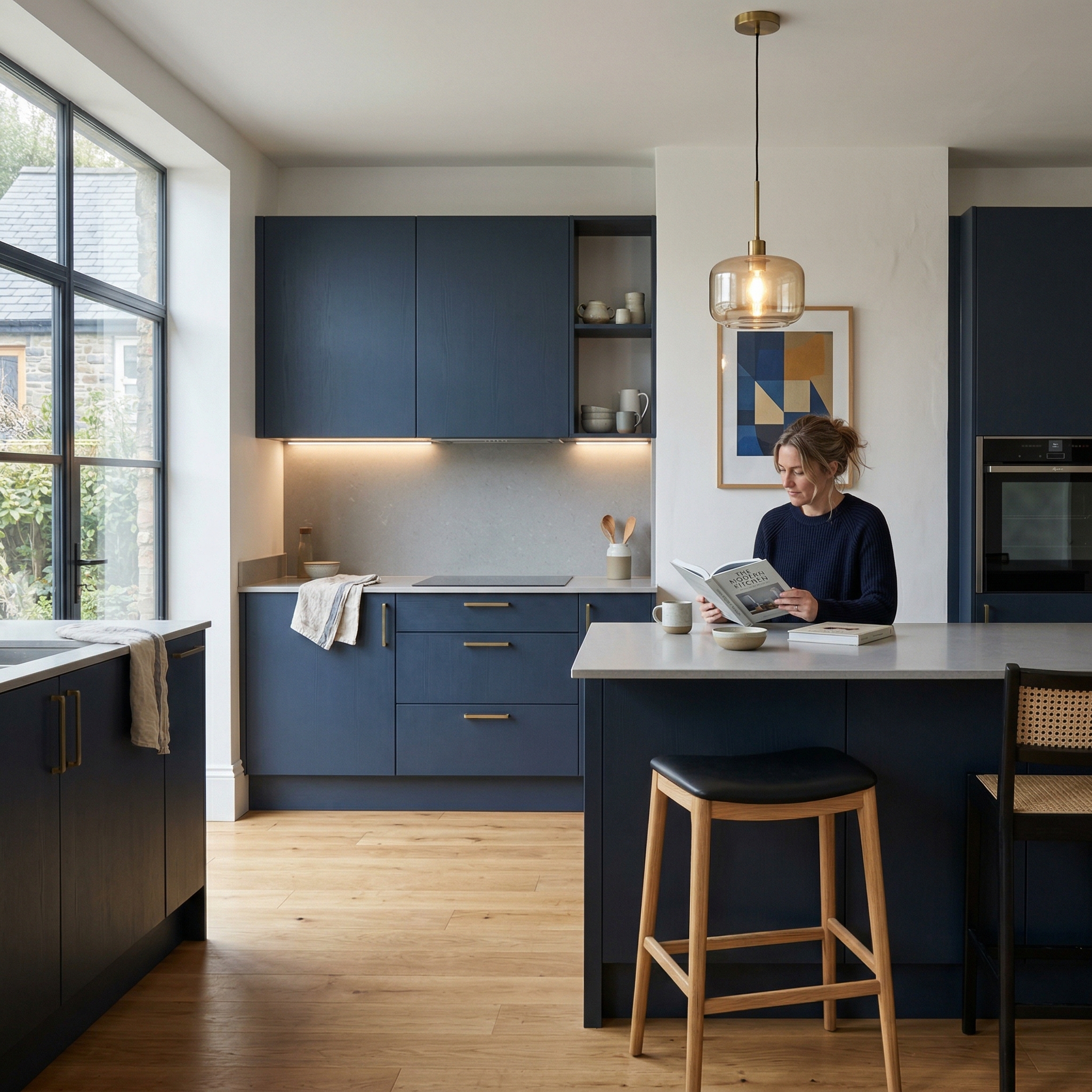 Bespoke kitchen designed for a Blaenavon home, quality materials and considered layout