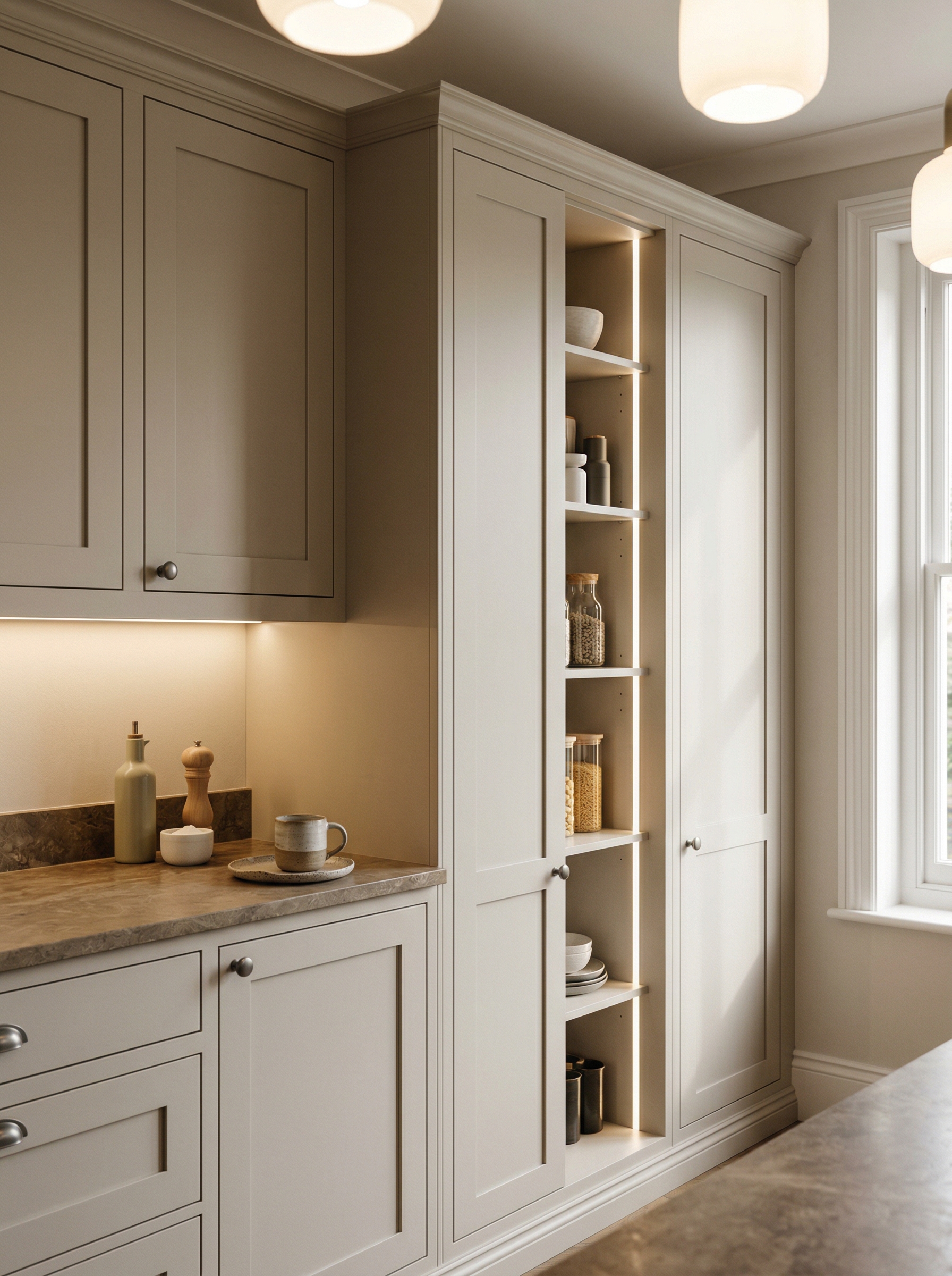portrait2_600x800 Bespoke kitchen installation, full-height cabinetry and considered storage design