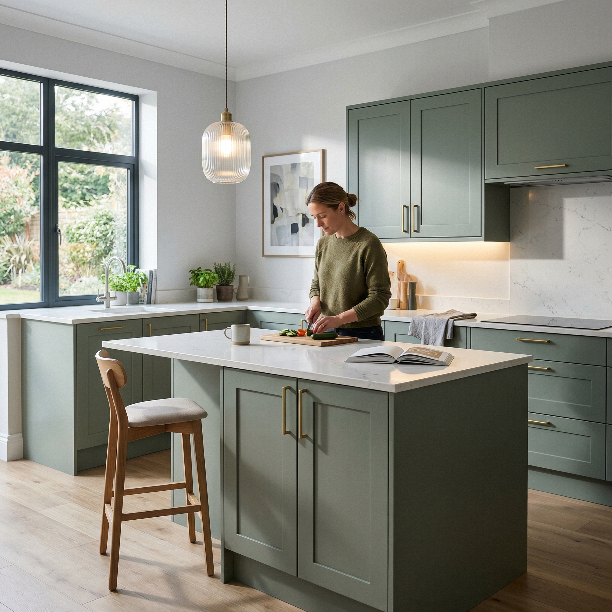 Bespoke kitchen designed for a Bridgwater home, quality materials and considered layout