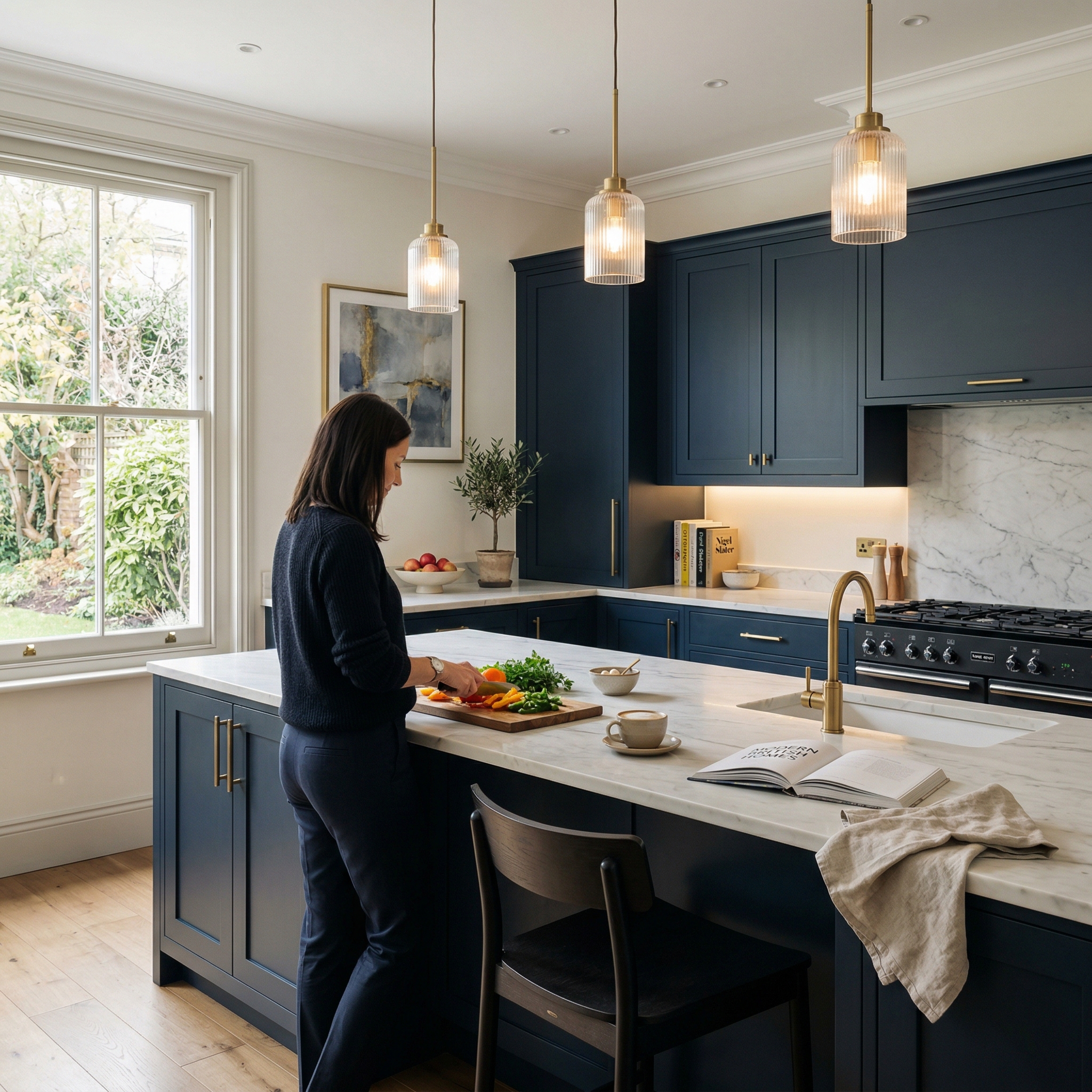 Bespoke kitchen designed for a Bromley home, quality materials and considered layout