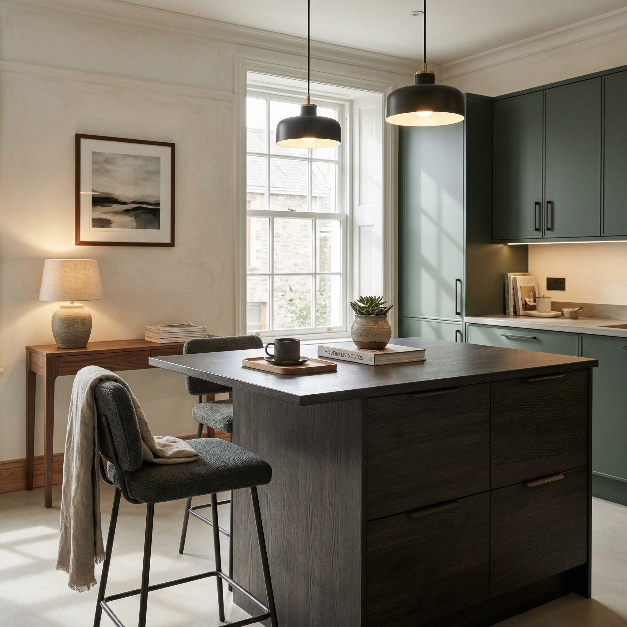 square1_800x800 Bespoke kitchen island detail, contemporary in-frame cabinetry with quality joinery