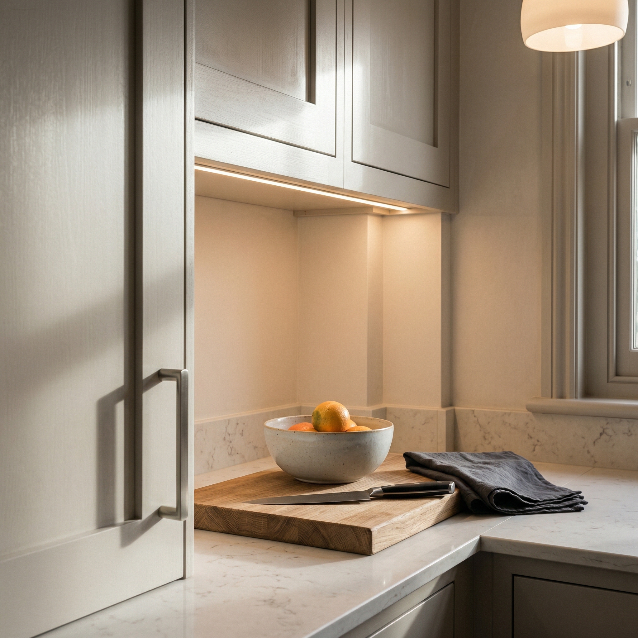 Mastercraft kitchen in Caerphilly, bespoke design, quality craftsmanship, installed by our own team