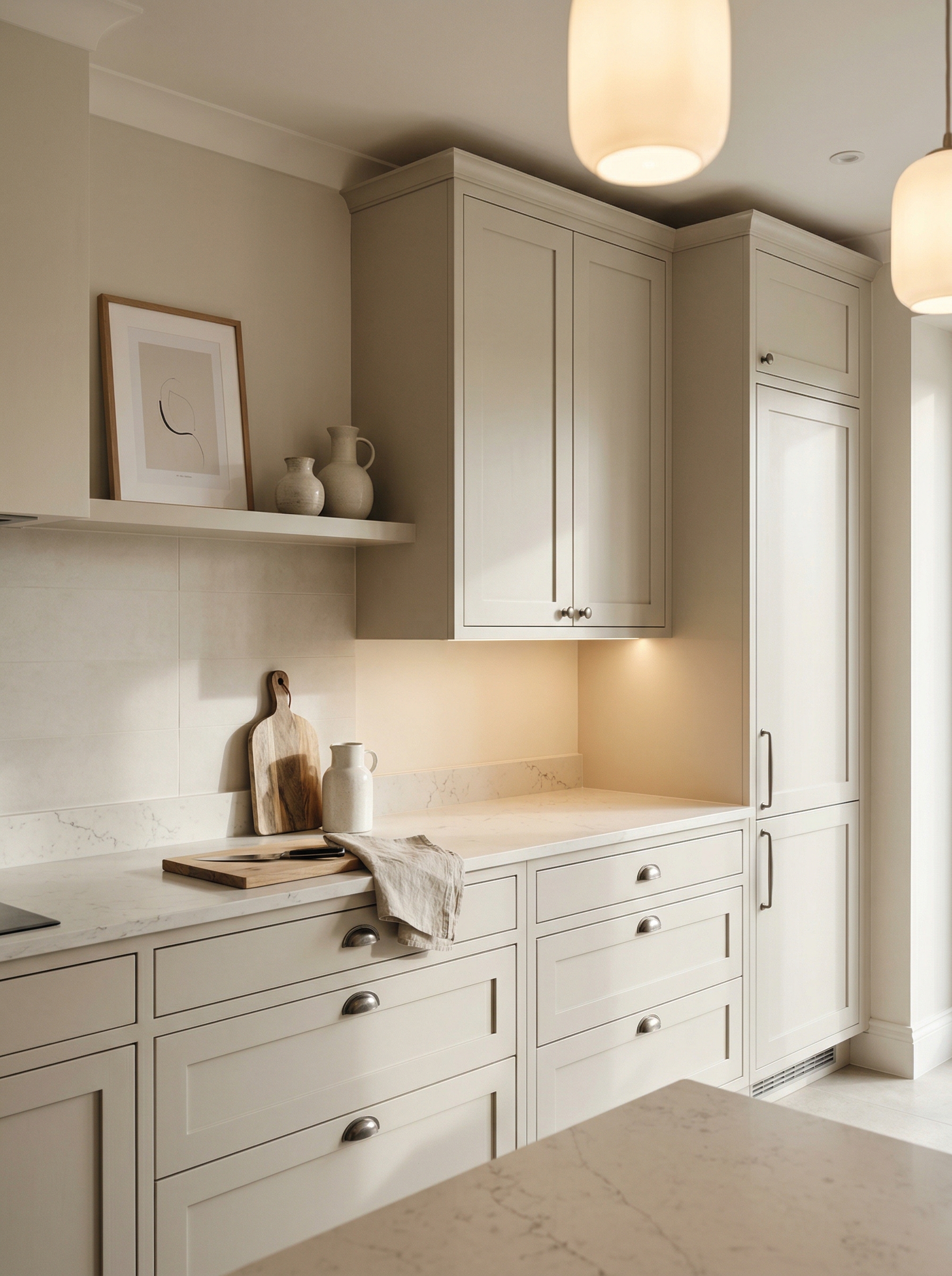 portrait1_600x800 Tall view of full-height bespoke kitchen cabinetry, timber veneer slab-door cabinetry