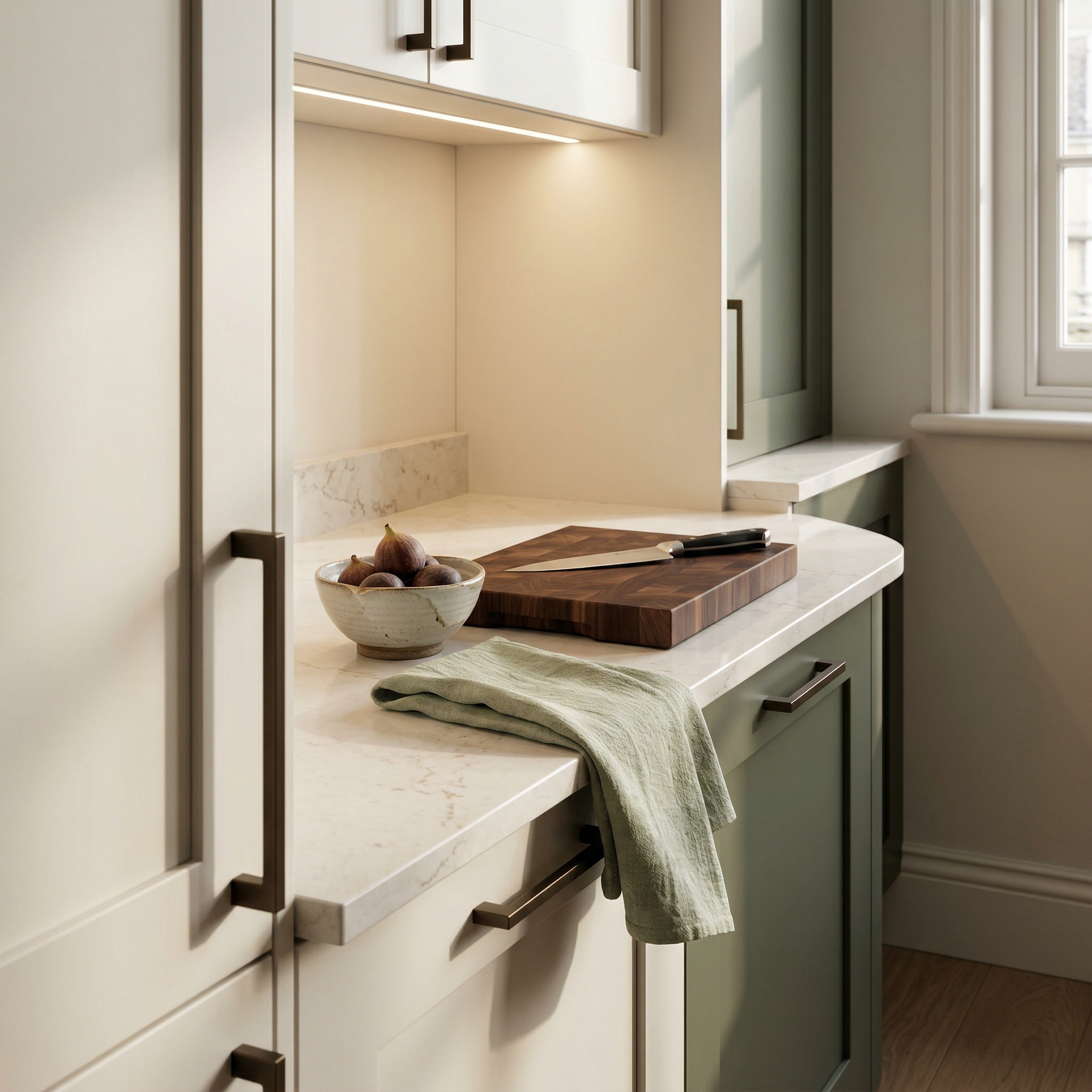 Mastercraft kitchen in Cardiff, bespoke design, quality craftsmanship, installed by our own team