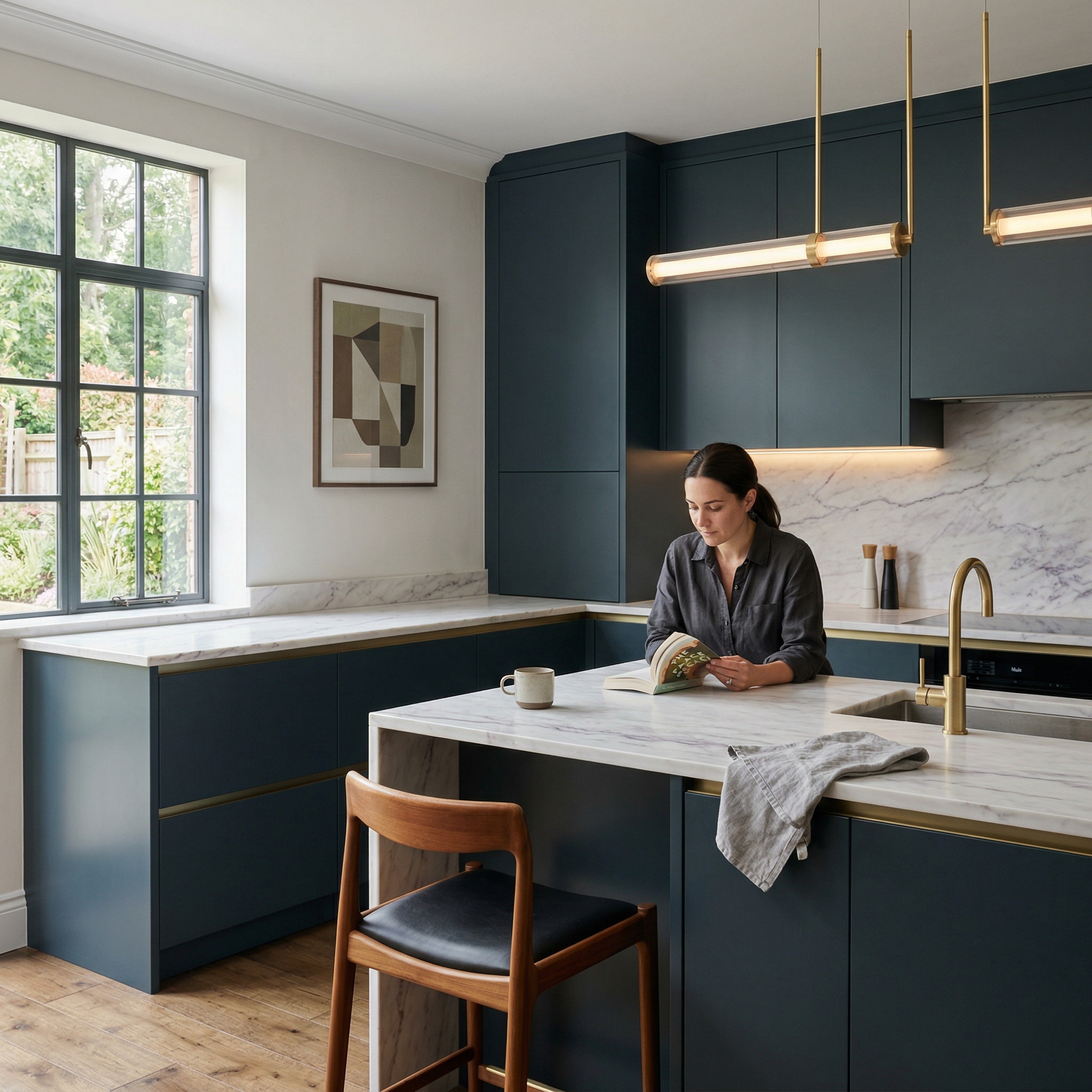 Bespoke kitchen designed for a Chislehurst home, quality materials and considered layout