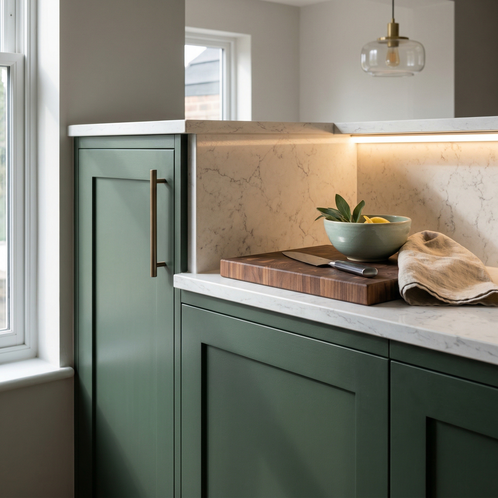 Mastercraft kitchen in Cowbridge, bespoke design, quality craftsmanship, installed by our own team