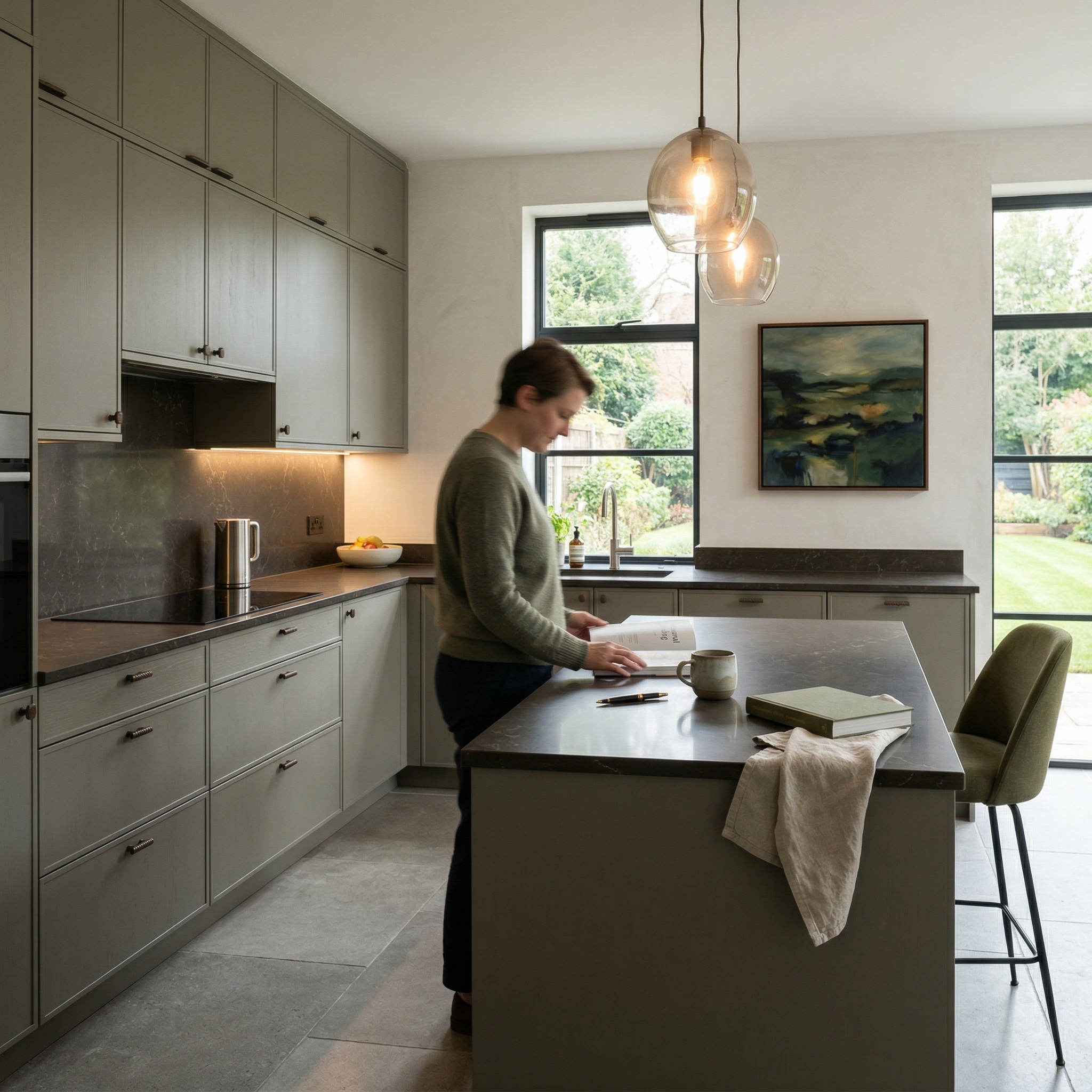Bespoke kitchen designed for a Downham Market home, quality materials and considered layout