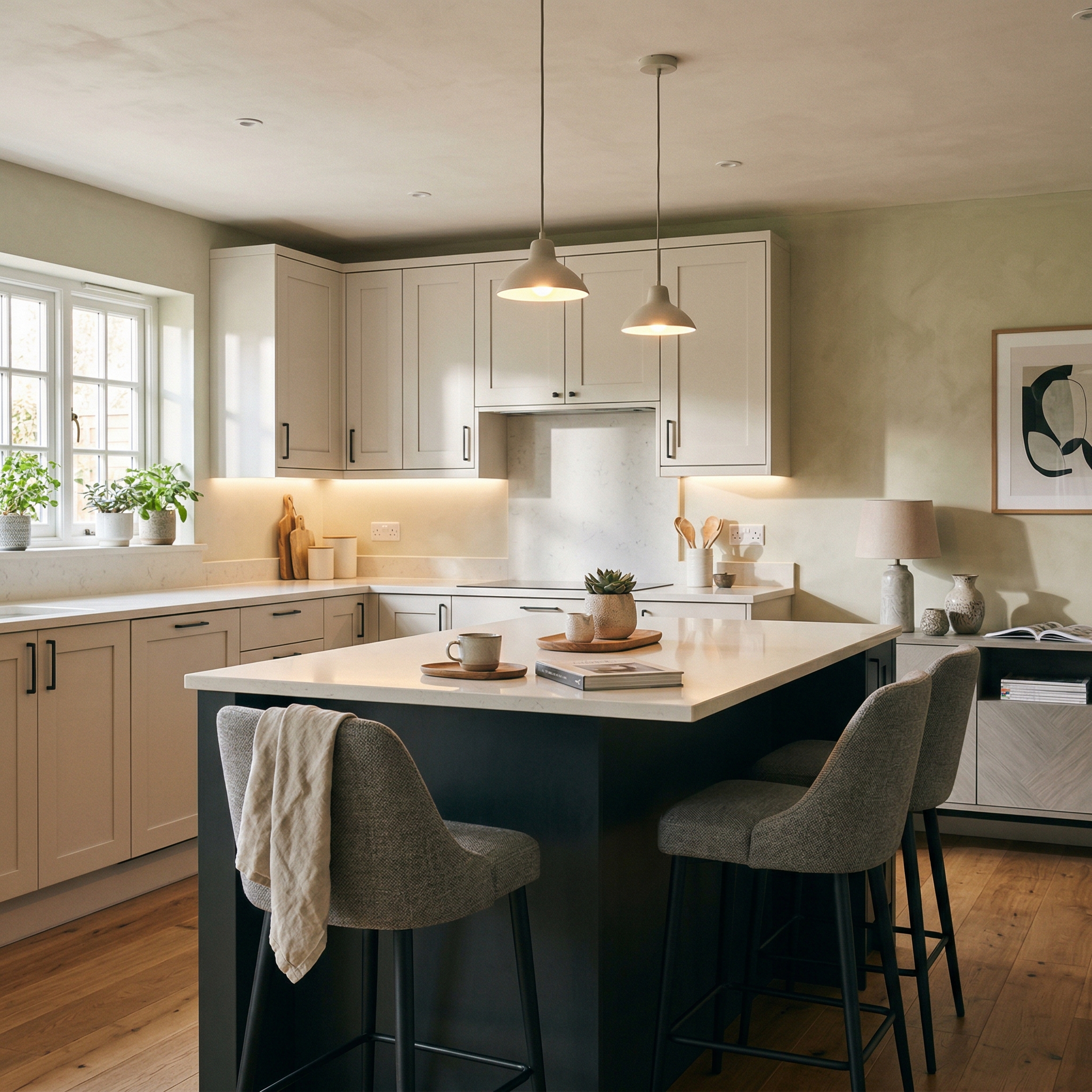 square1_800x800 Bespoke kitchen island detail, contemporary in-frame cabinetry with quality joinery