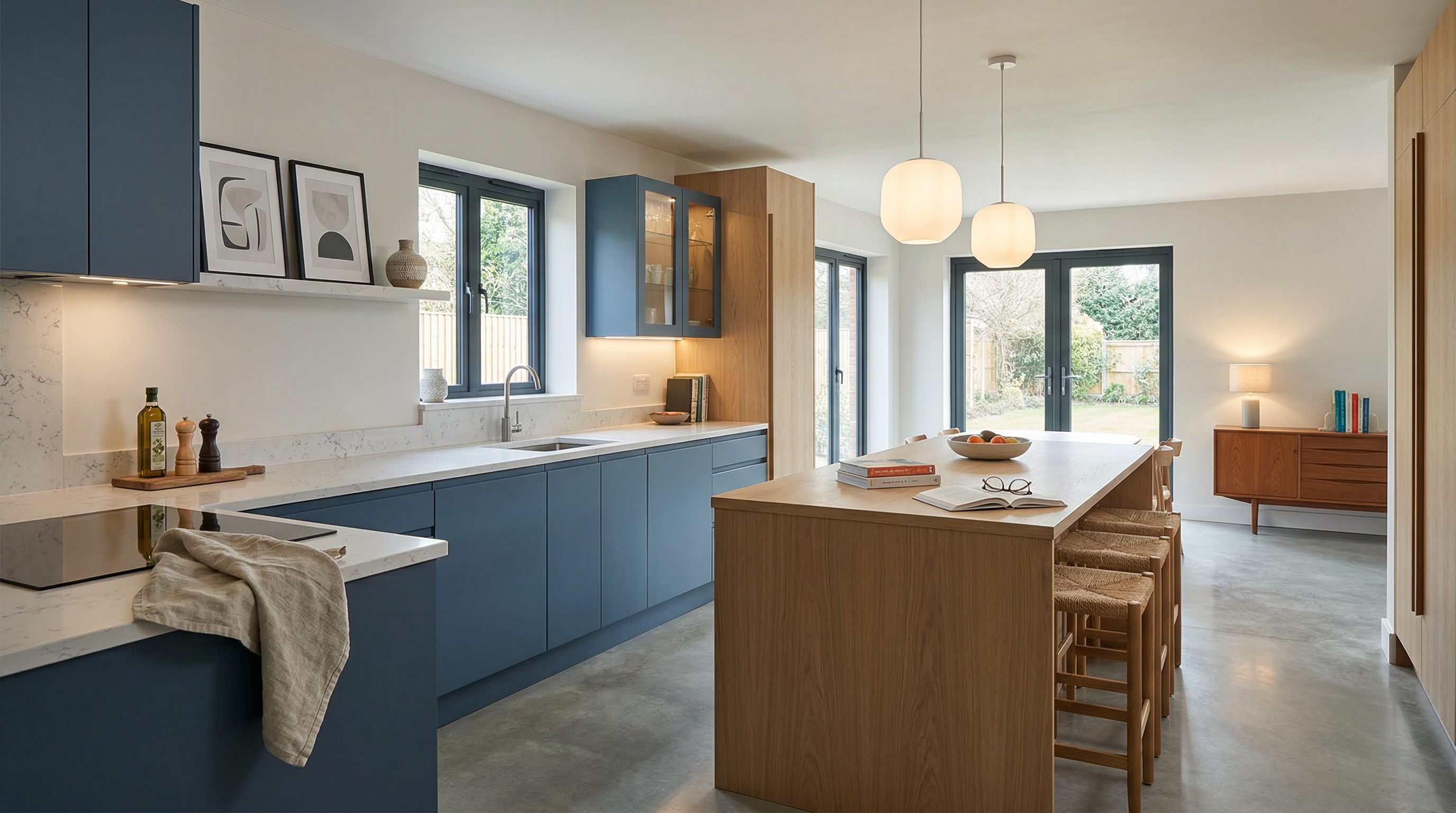 hero2_1200x675 Mastercraft bespoke kitchen in Godmanchester, wide architectural view showing room volume and design quality