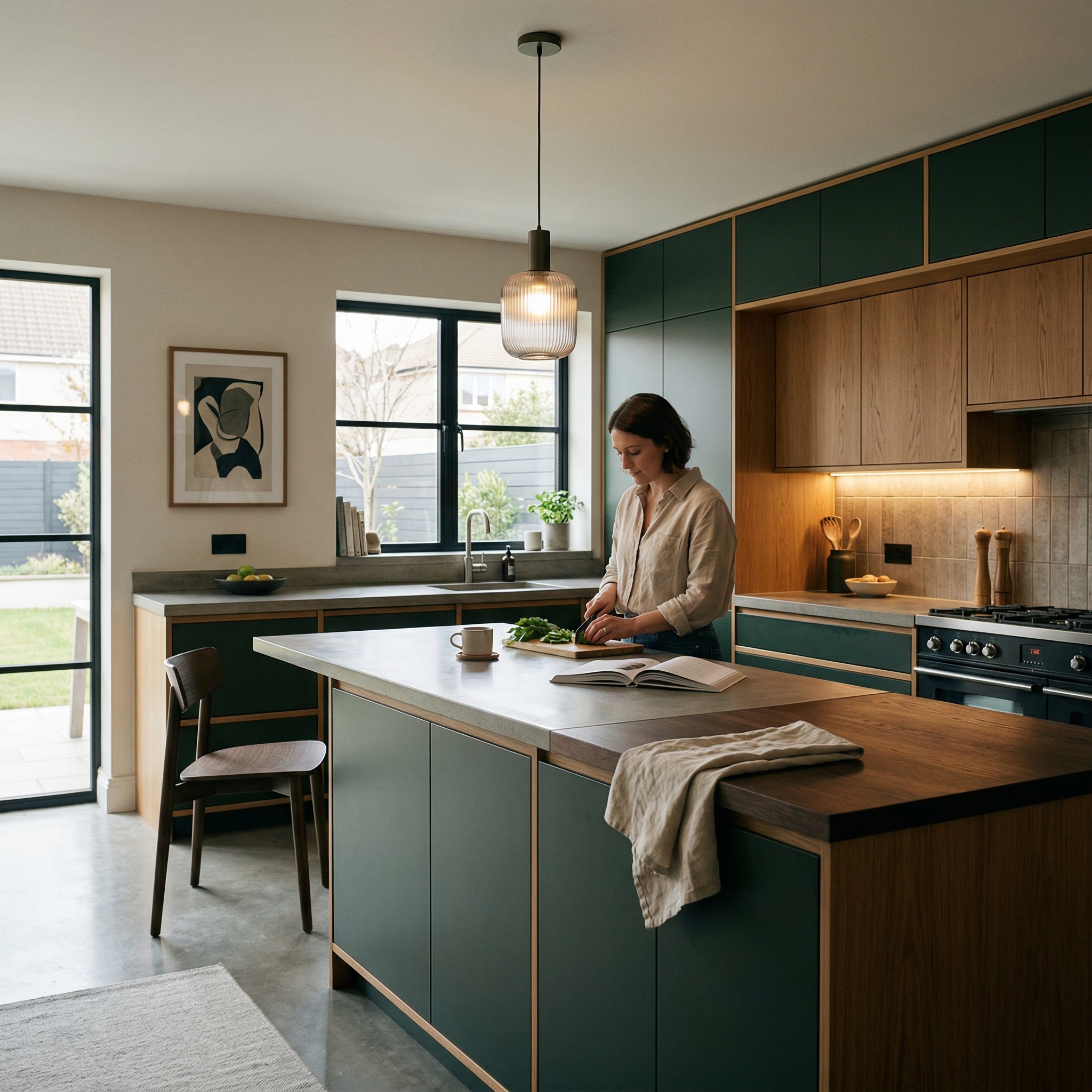 Bespoke kitchen designed for a Gorseinon home, quality materials and considered layout