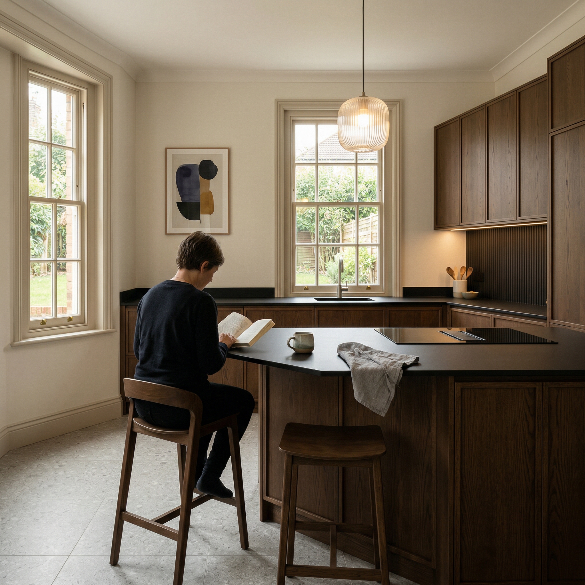 Bespoke kitchen designed for a Henleaze home, quality materials and considered layout
