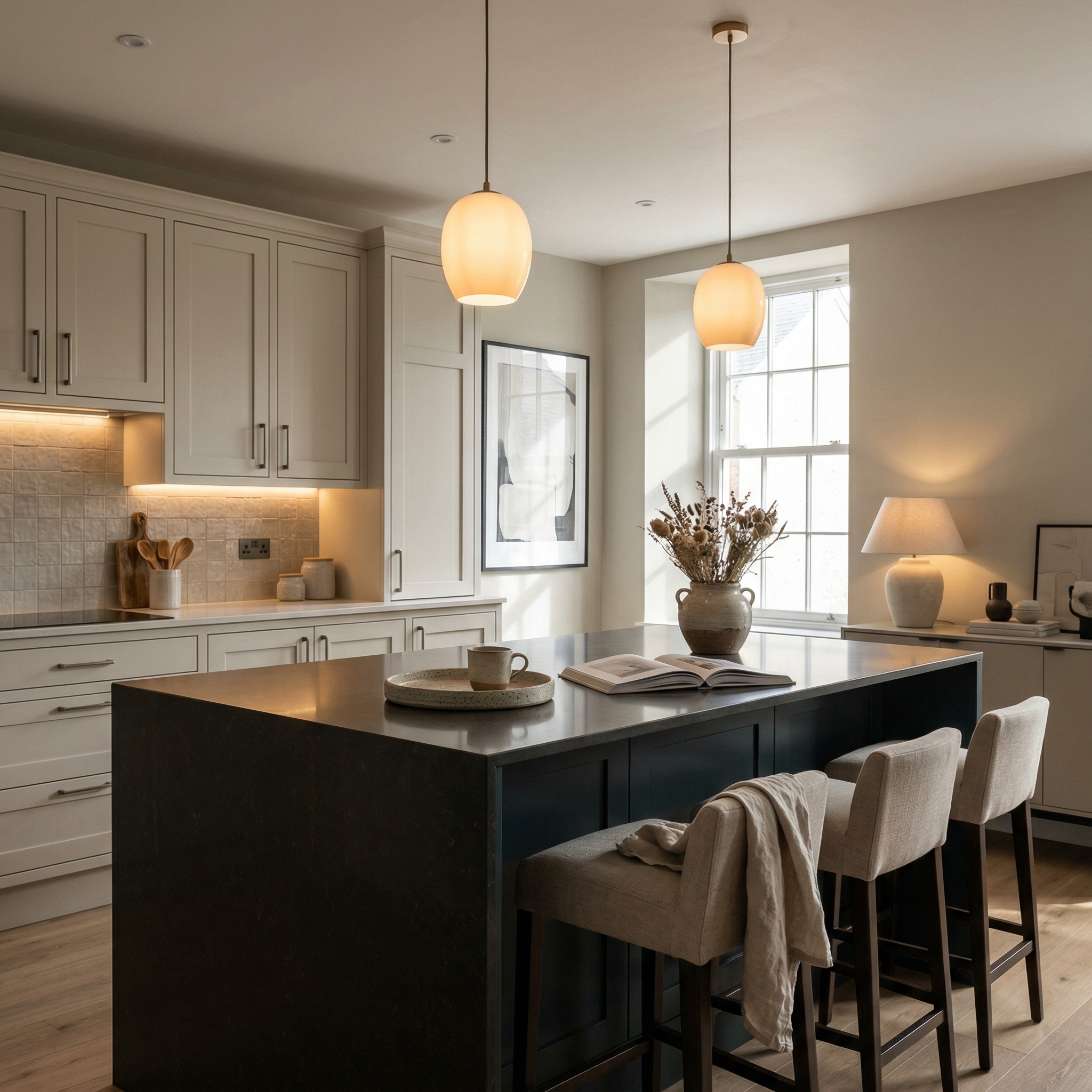 square1_800x800 Bespoke kitchen island detail, modern shaker cabinetry with quality joinery
