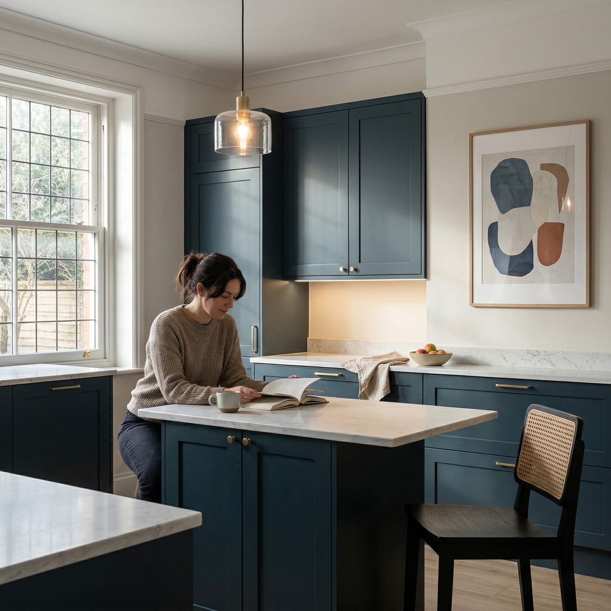 Bespoke kitchen designed for a Hirwaun home, quality materials and considered layout