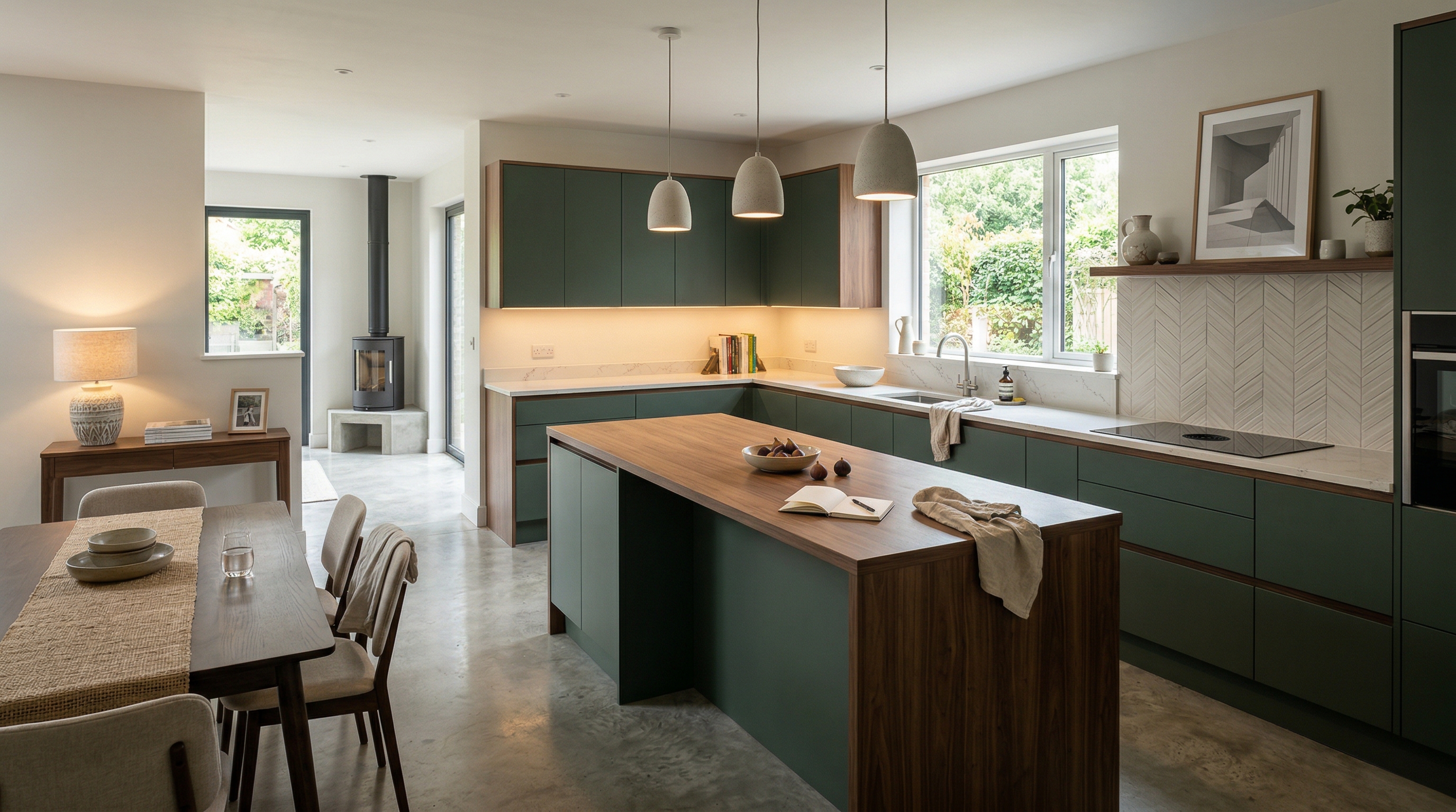 hero2_1200x675 Mastercraft bespoke kitchen in Keynsham, wide architectural view showing room volume and design quality