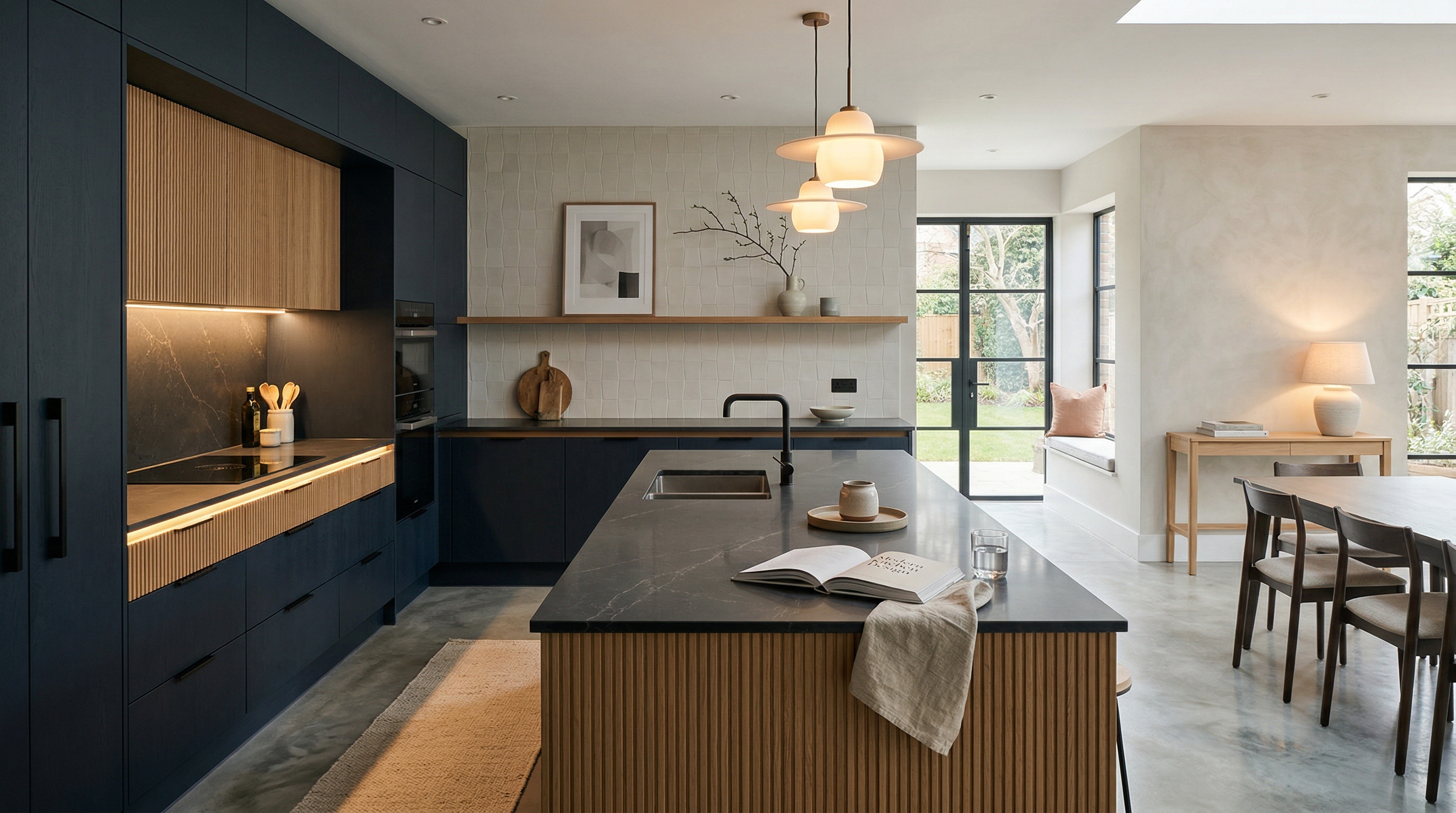 hero2_1200x675 Mastercraft bespoke kitchen in Kingston upon Thames, wide architectural view showing room volume and design quality