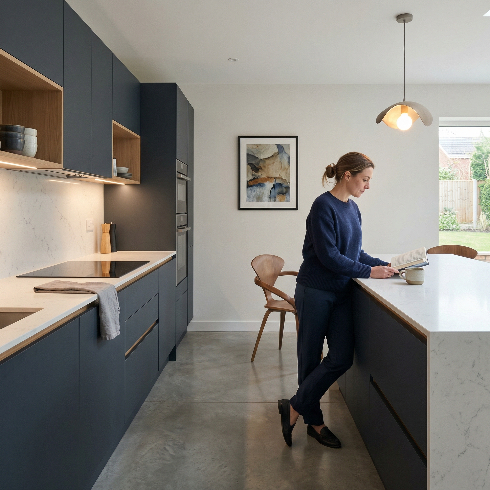 square2_800x800 Bespoke kitchen designed for a Laleston home, quality materials and considered layout