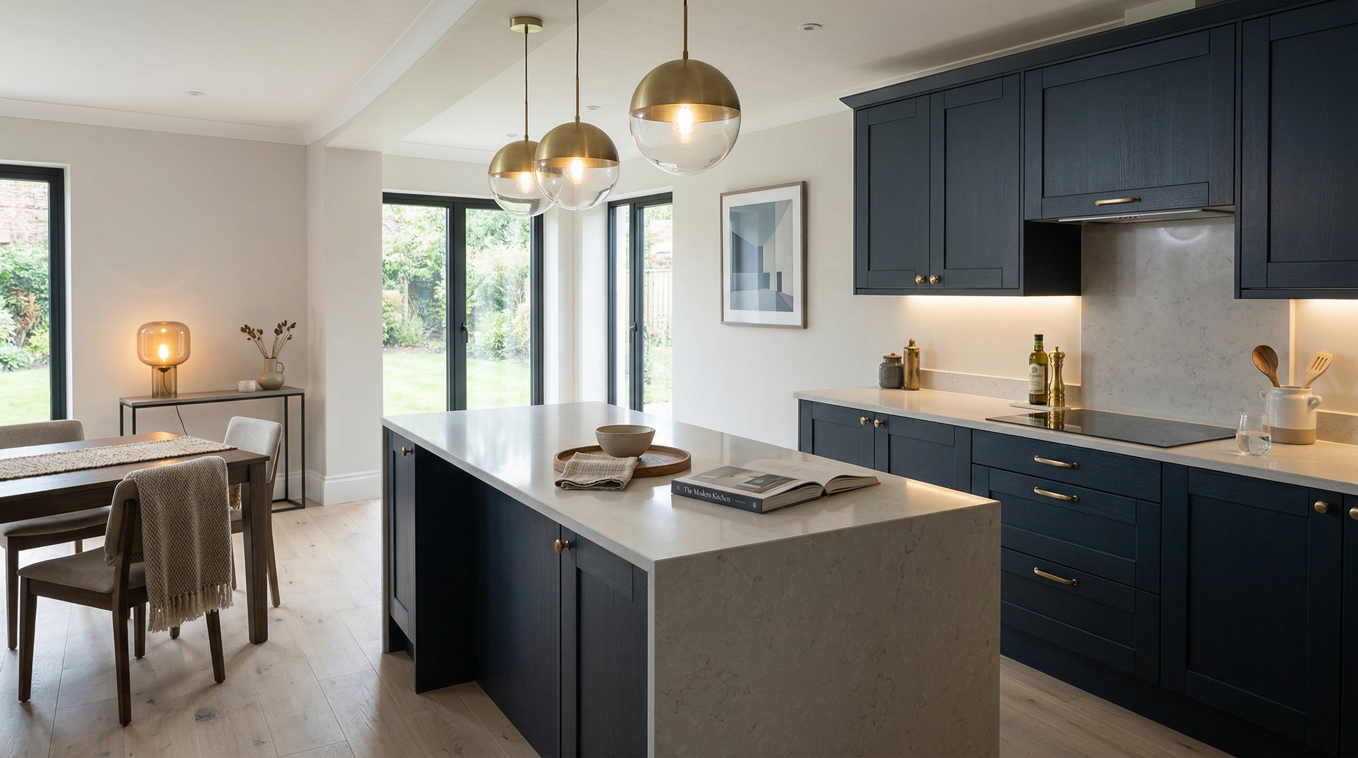 hero2_1200x675 Mastercraft bespoke kitchen in Lampeter, wide architectural view showing room volume and design quality