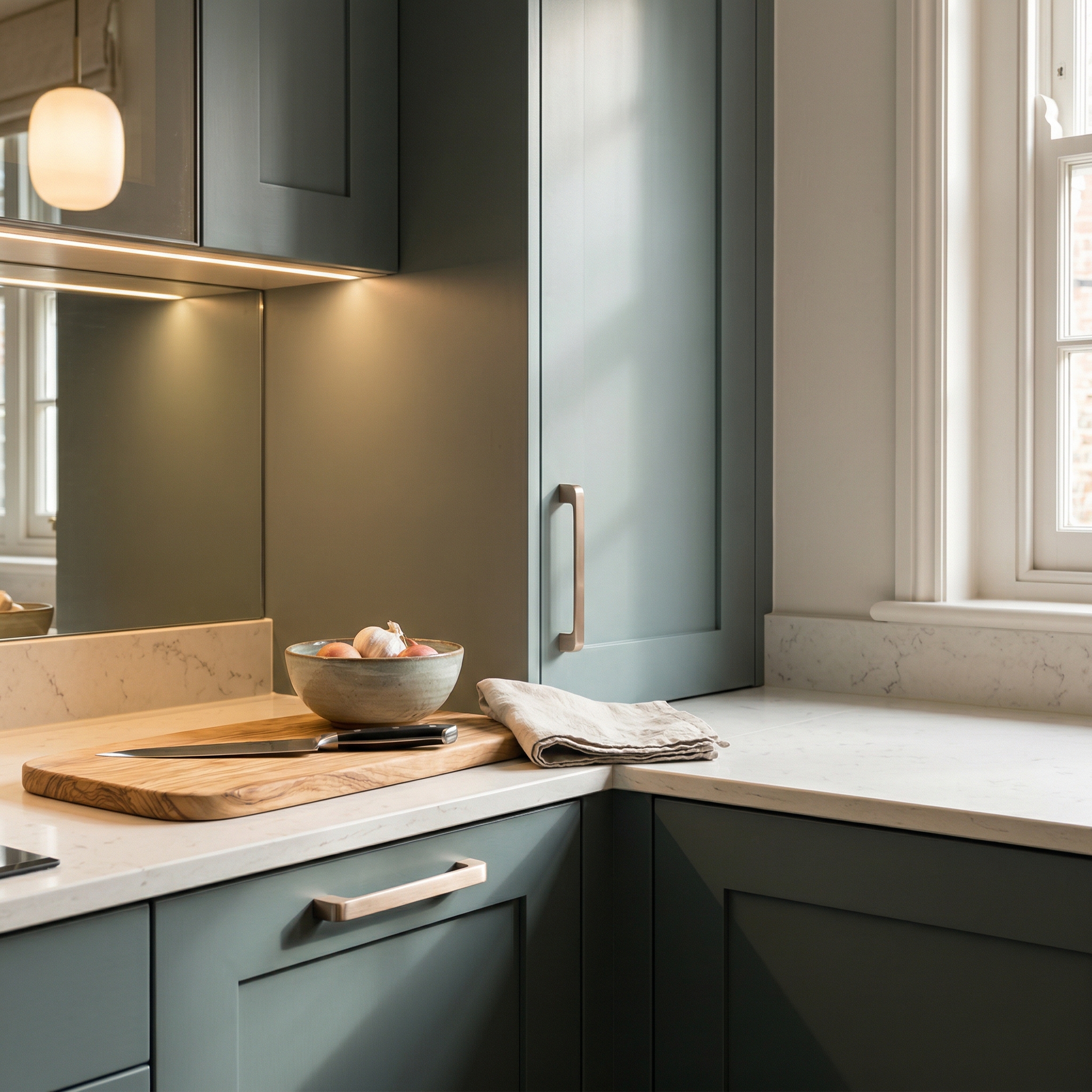 Mastercraft kitchen in Ledbury, bespoke design, quality craftsmanship, installed by our own team