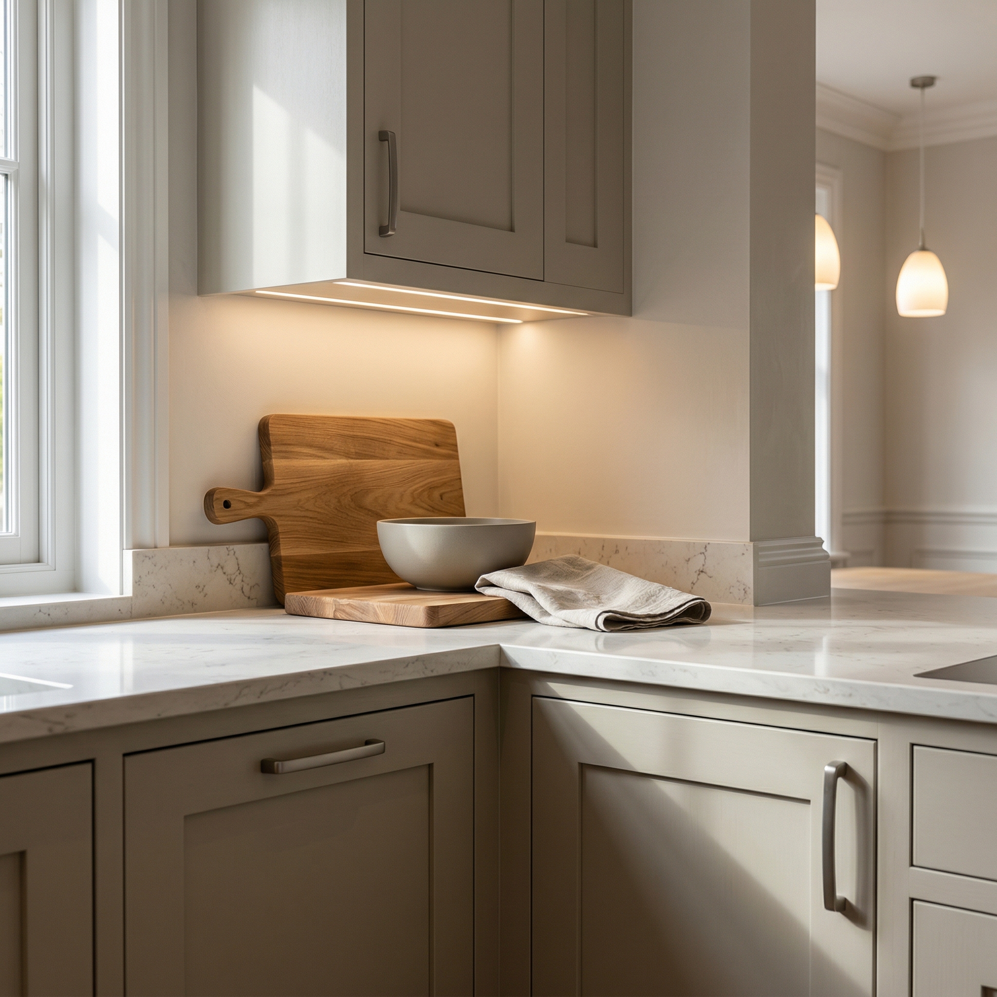 Mastercraft kitchen in Llandaff, bespoke design, quality craftsmanship, installed by our own team