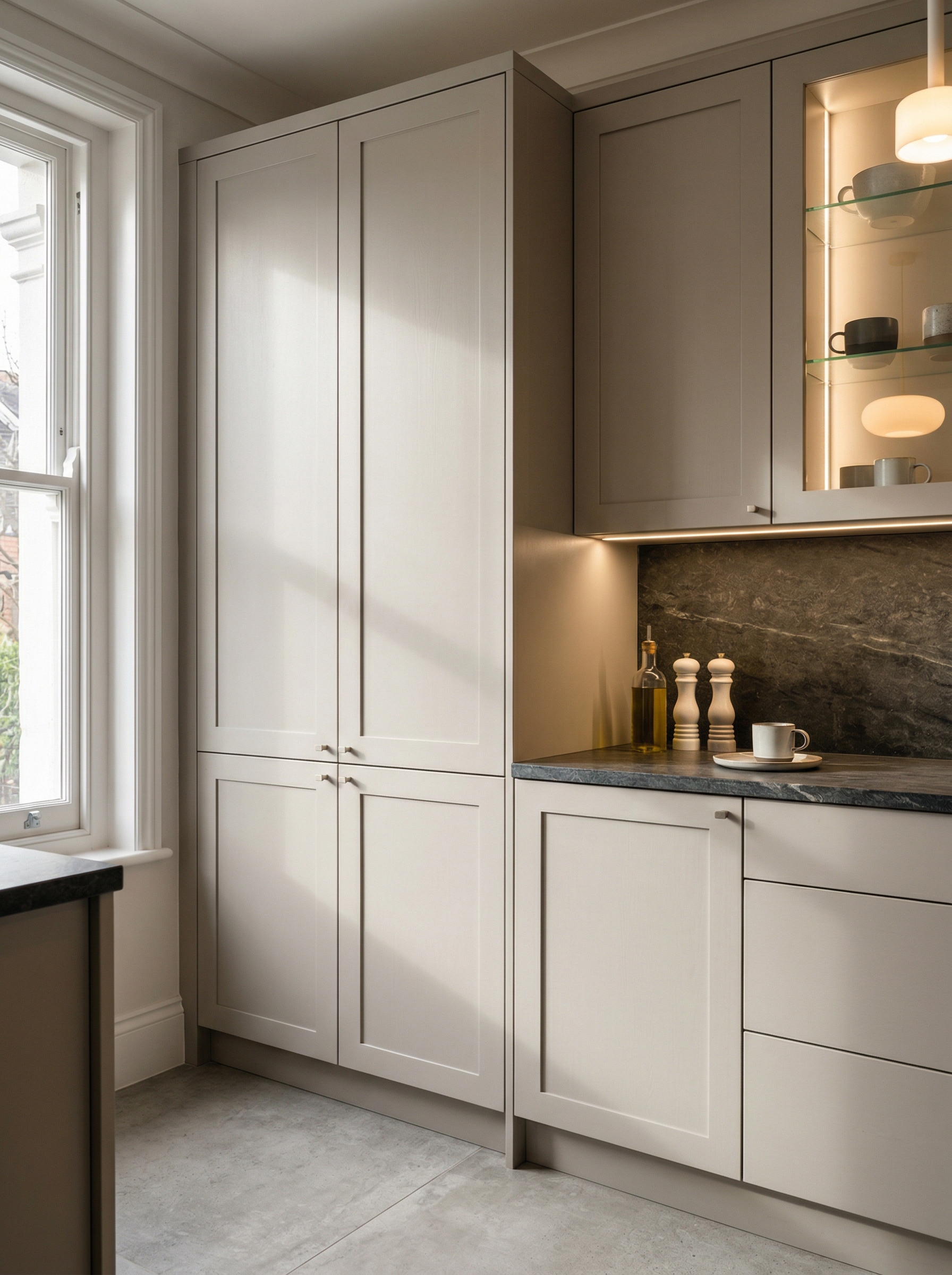 portrait2_600x800 Bespoke kitchen installation, full-height cabinetry and considered storage design