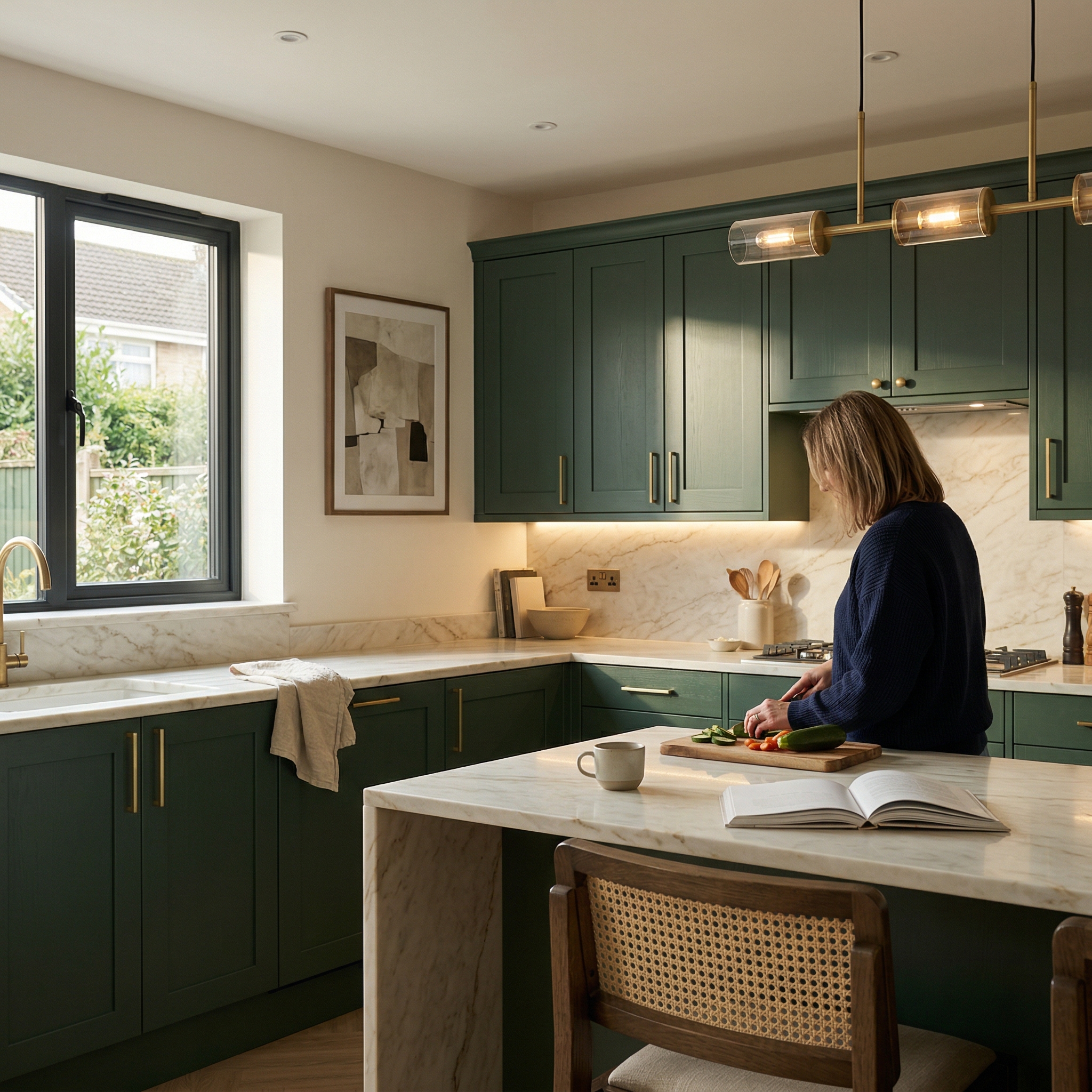 Bespoke kitchen designed for a Maesteg home, quality materials and considered layout