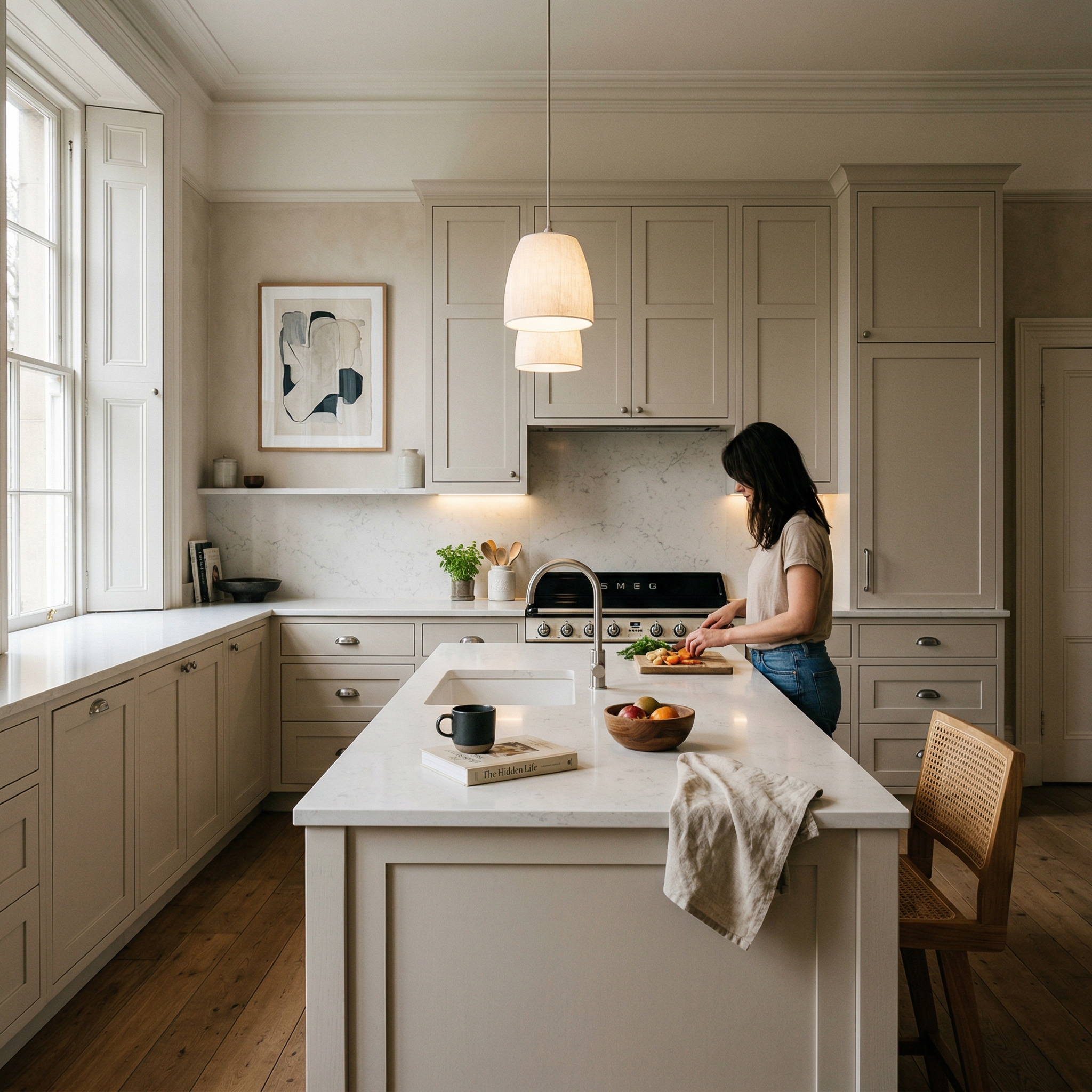 Bespoke kitchen designed for a March home, quality materials and considered layout