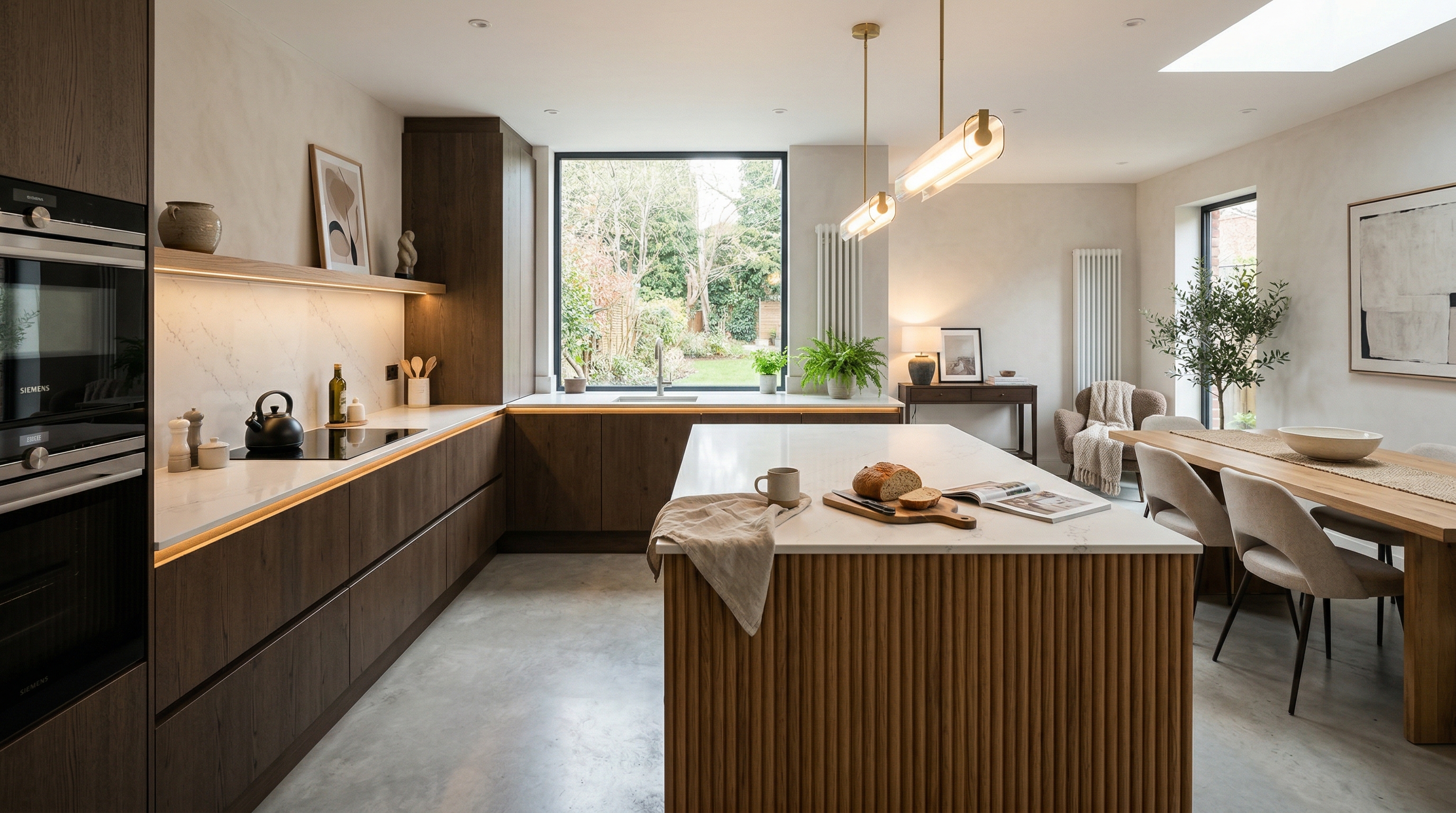 hero2_1200x675 Mastercraft bespoke kitchen in Morriston, wide architectural view showing room volume and design quality