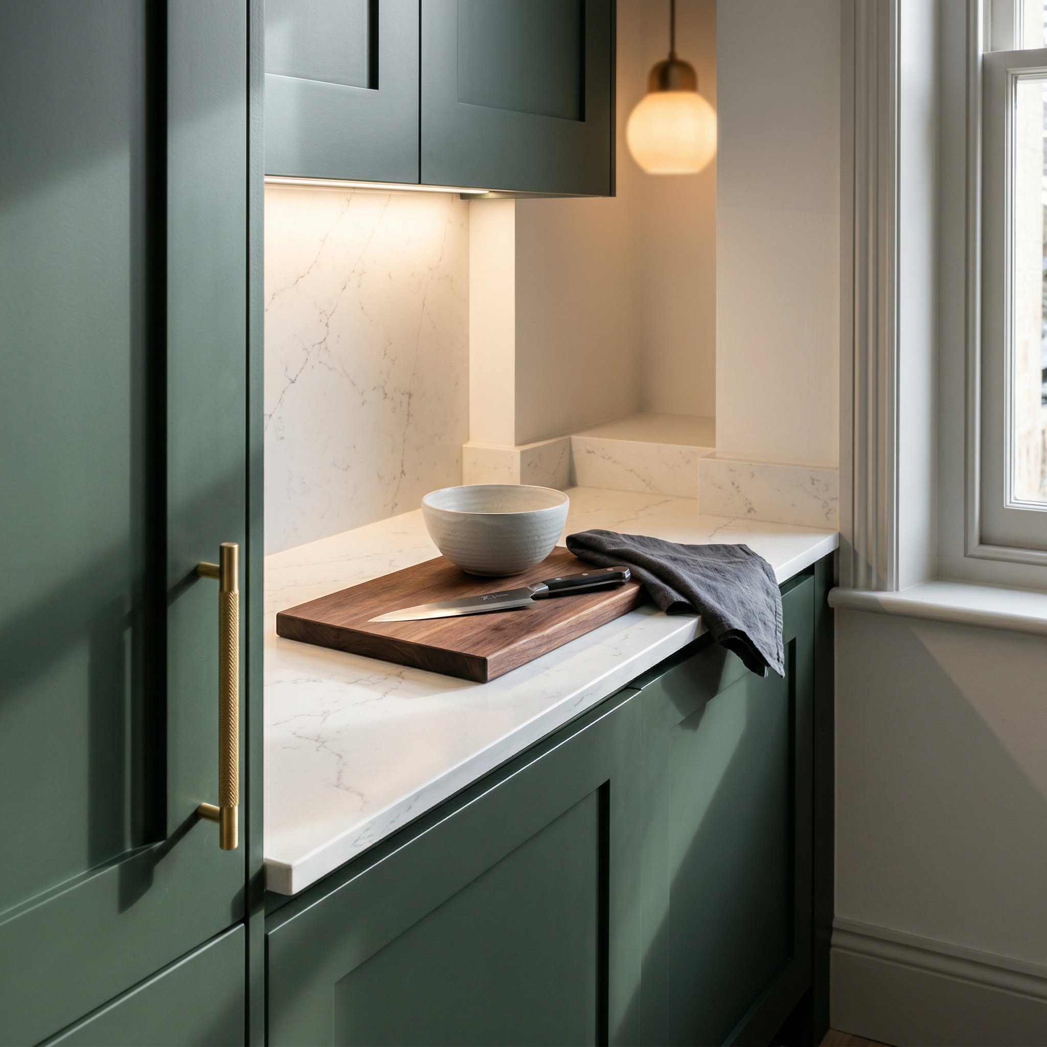 Mastercraft kitchen in Mumbles, bespoke design, quality craftsmanship, installed by our own team