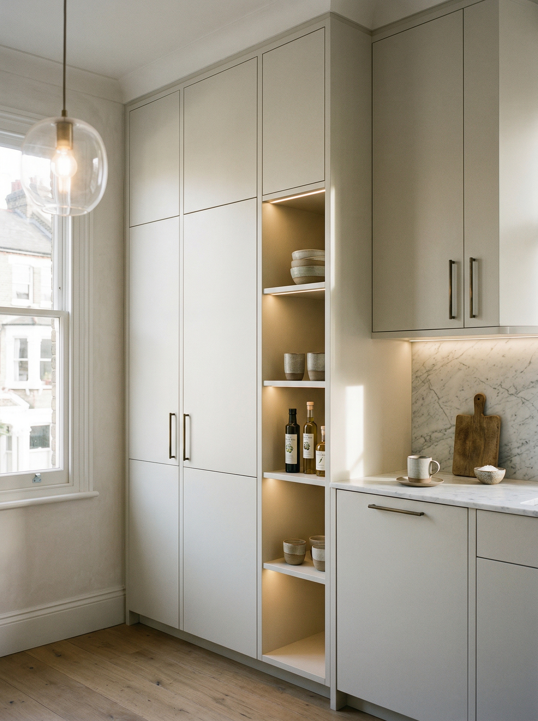 portrait2_600x800 Bespoke kitchen installation, full-height cabinetry and considered storage design