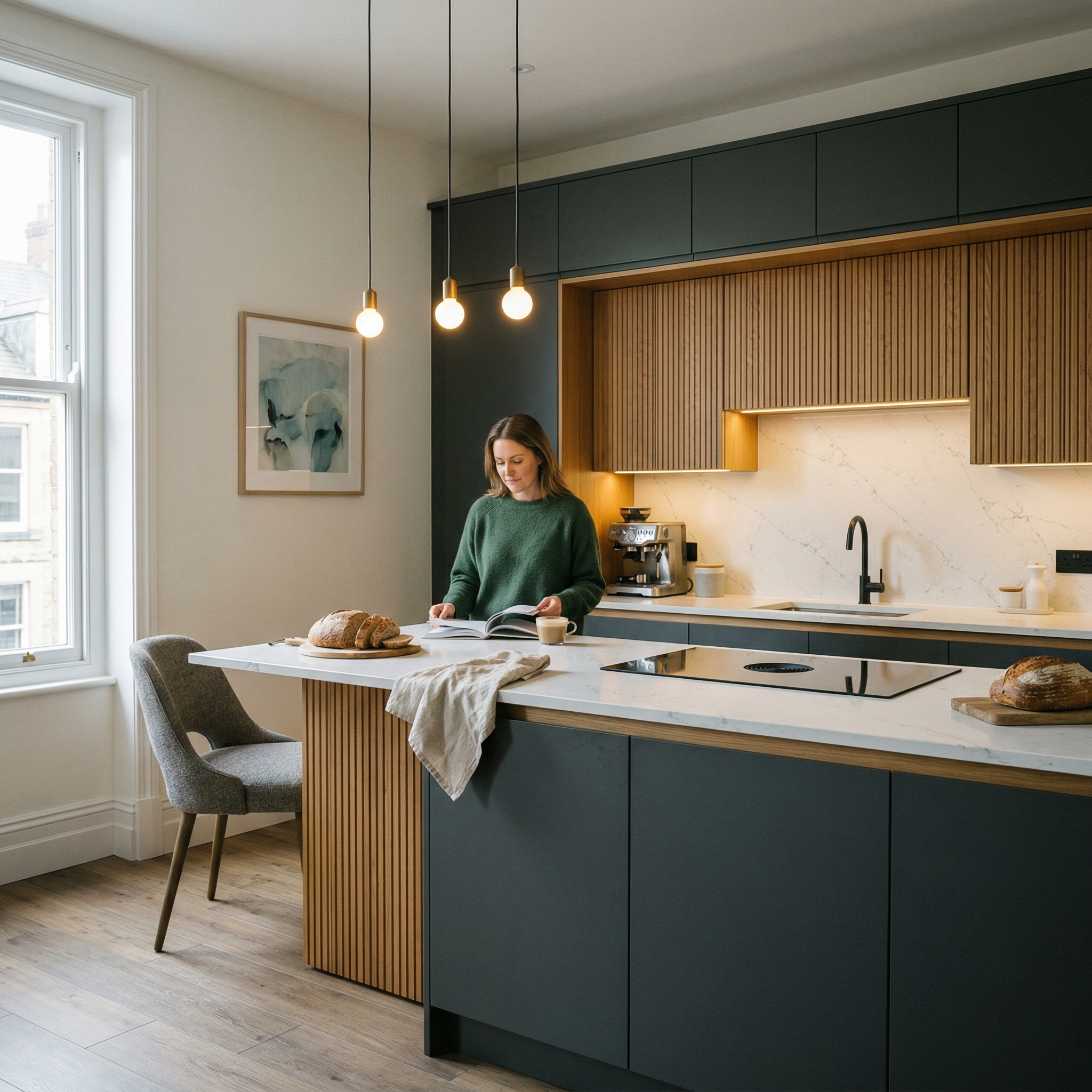 square2_800x800 Bespoke kitchen designed for a Newcastle upon Tyne home, quality materials and considered layout