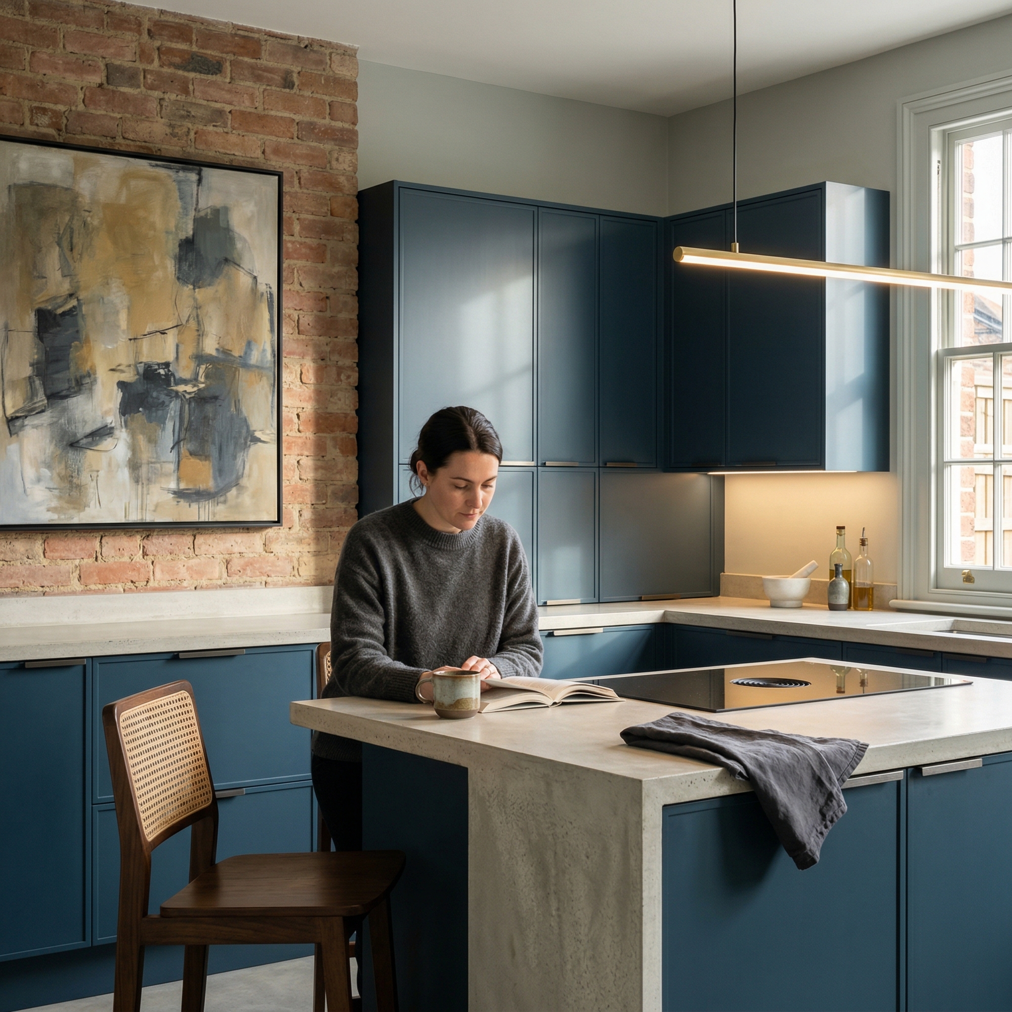 Bespoke kitchen designed for a Norwich home, quality materials and considered layout