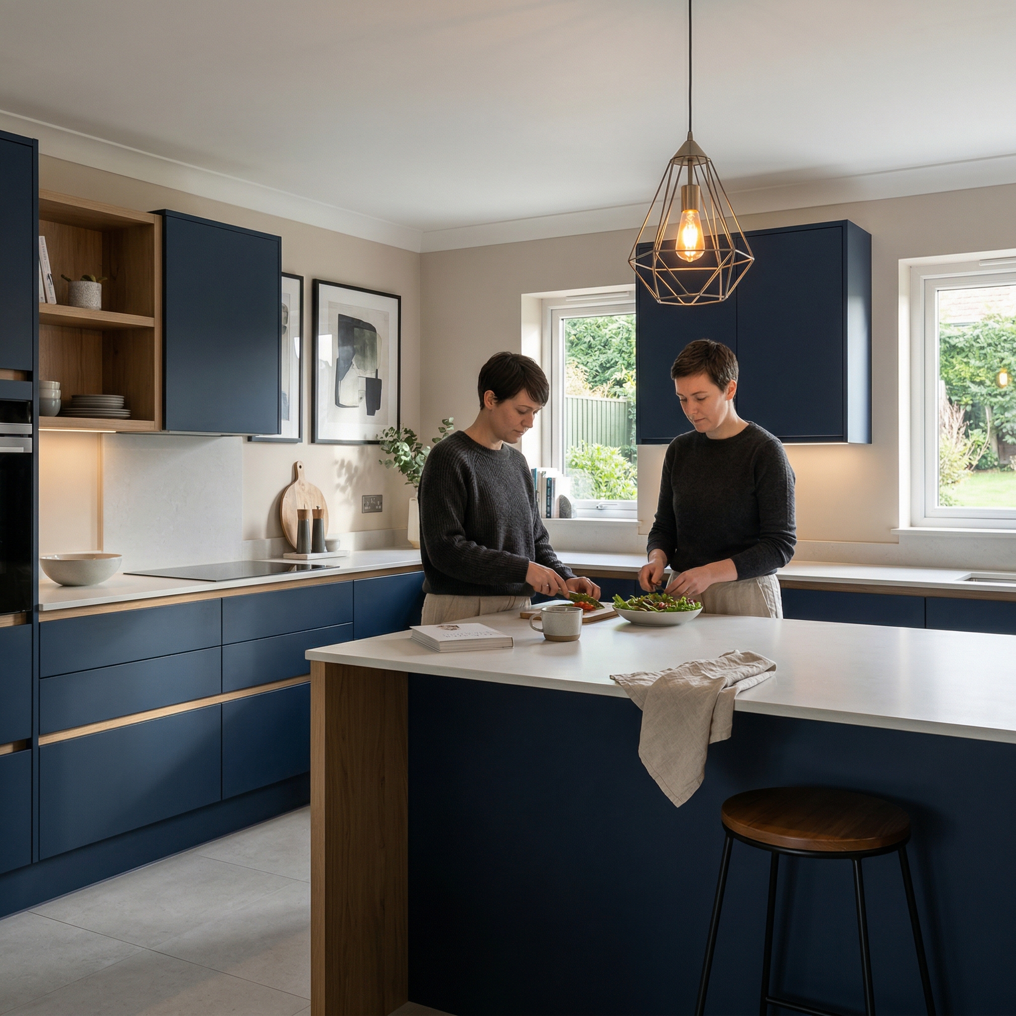 Bespoke kitchen designed for a Peterlee home, quality materials and considered layout