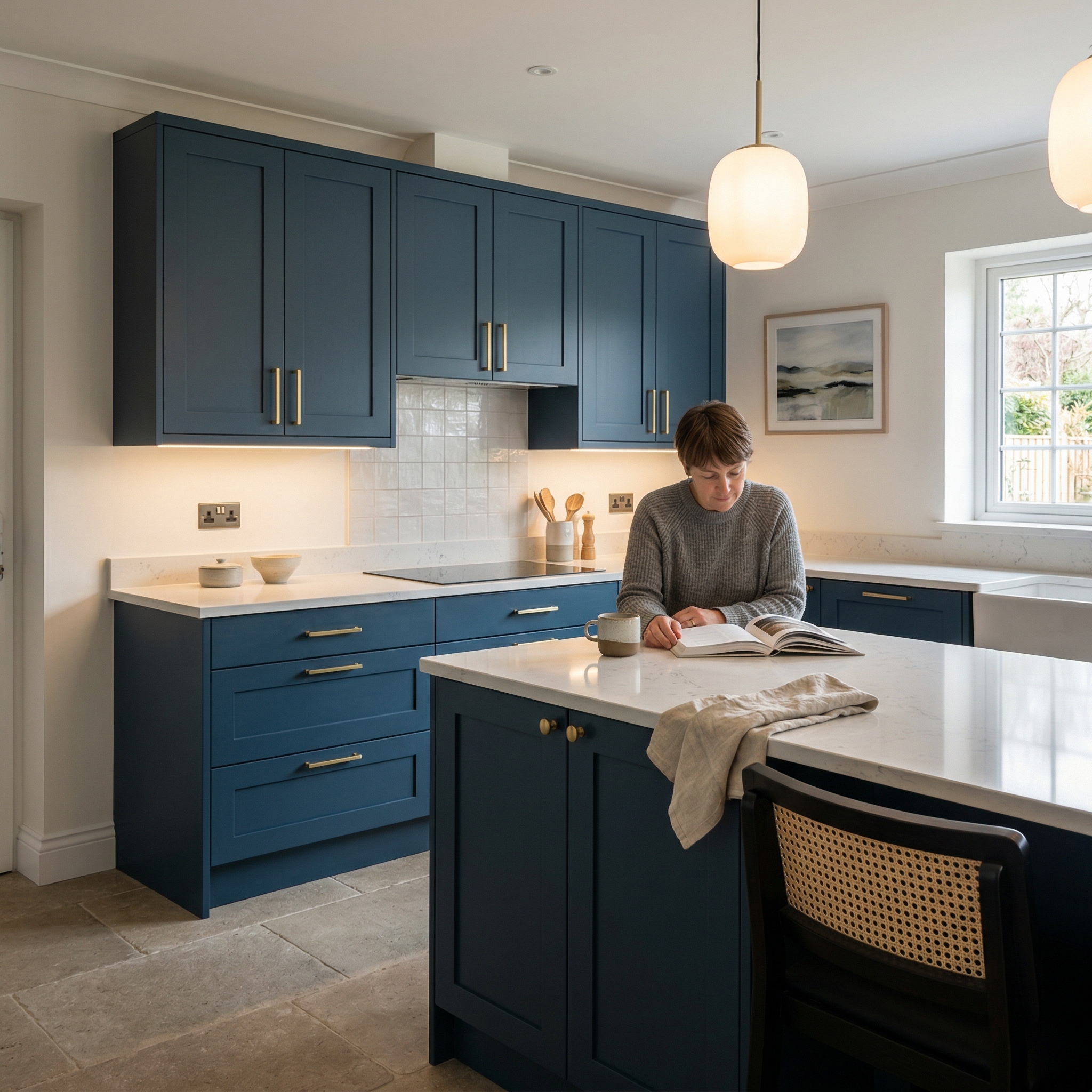 Bespoke kitchen designed for a Pontarddulais home, quality materials and considered layout