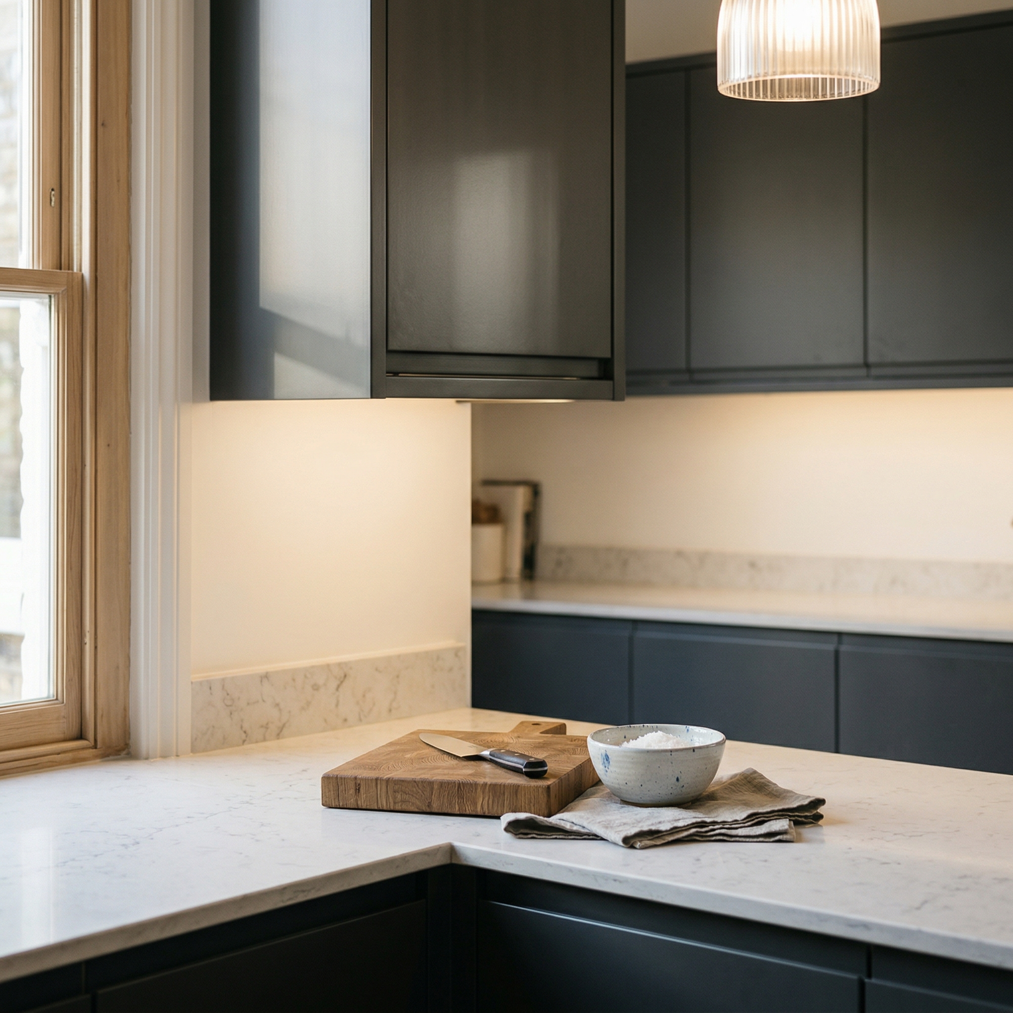 Mastercraft kitchen in Pontcanna, bespoke design, quality craftsmanship, installed by our own team