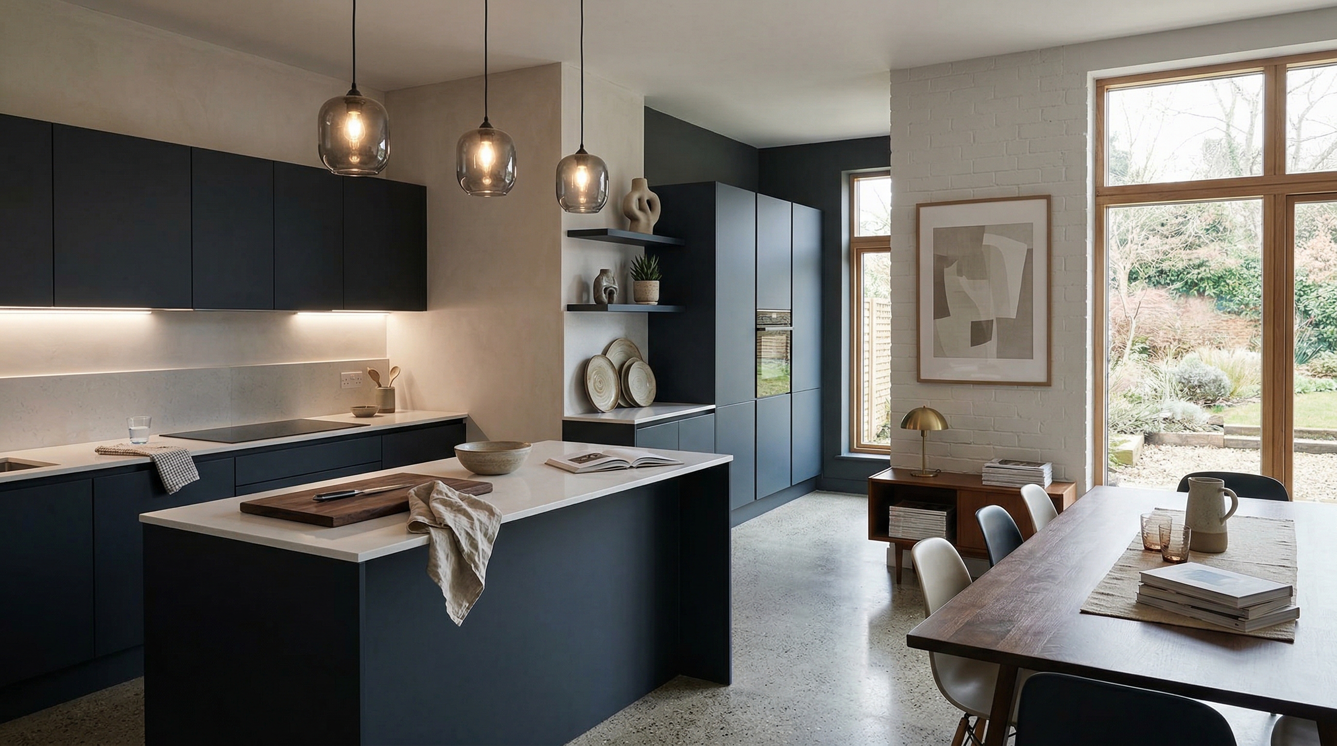 hero2_1200x675 Mastercraft bespoke kitchen in Port Talbot, wide architectural view showing room volume and design quality