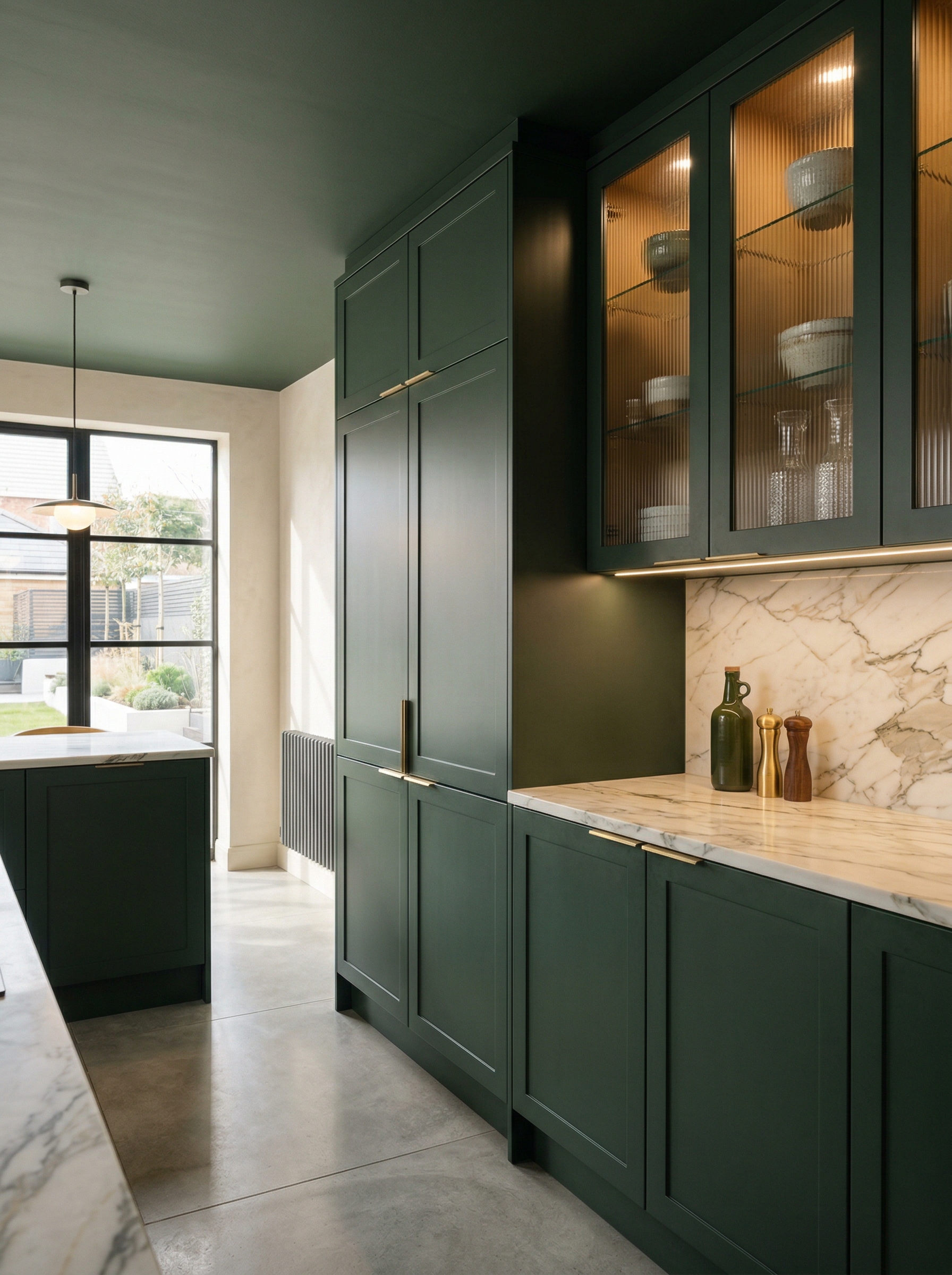 Bespoke kitchen installation, full-height cabinetry and considered storage design