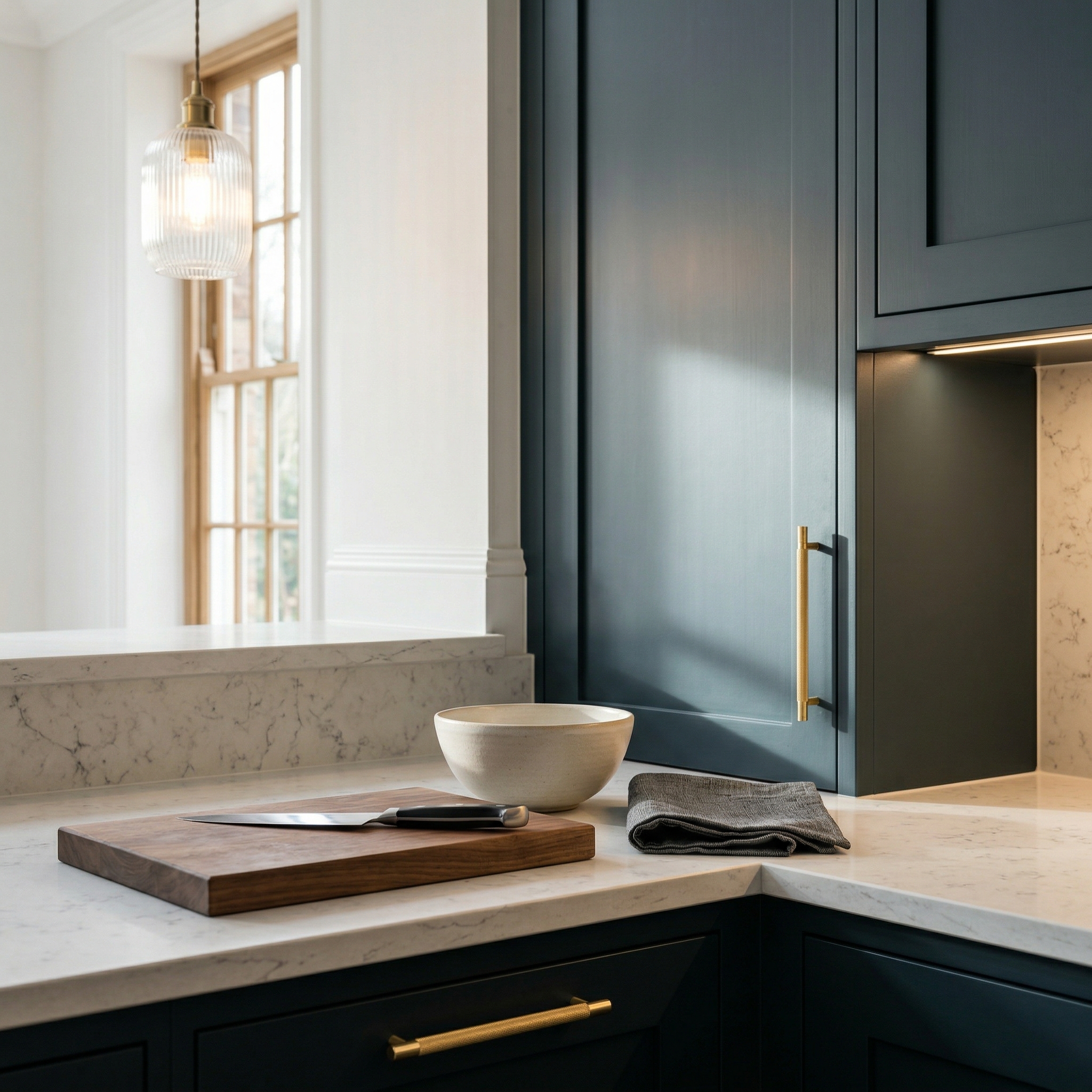 Mastercraft kitchen in Porth, bespoke design, quality craftsmanship, installed by our own team