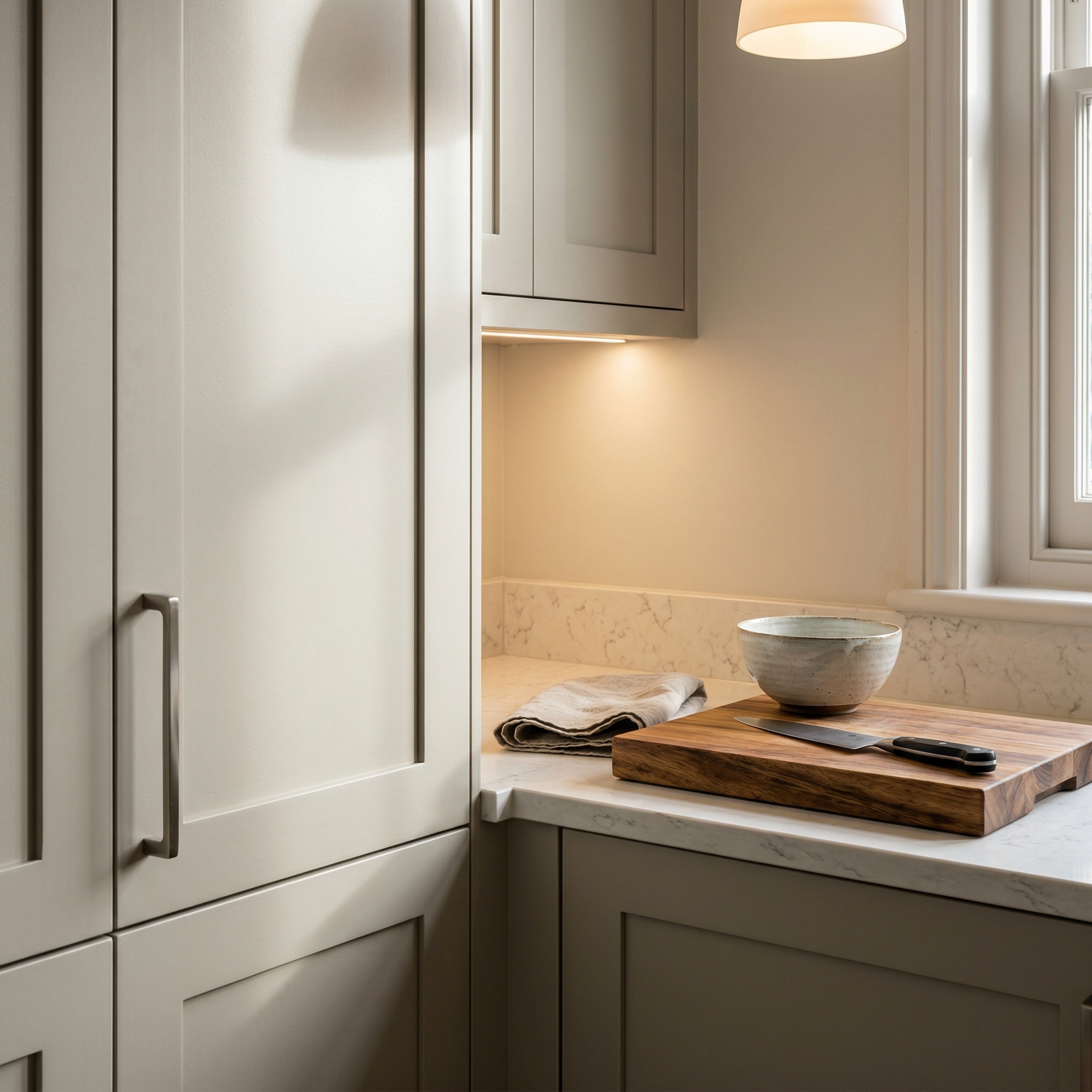 Mastercraft kitchen in Portishead, bespoke design, quality craftsmanship, installed by our own team