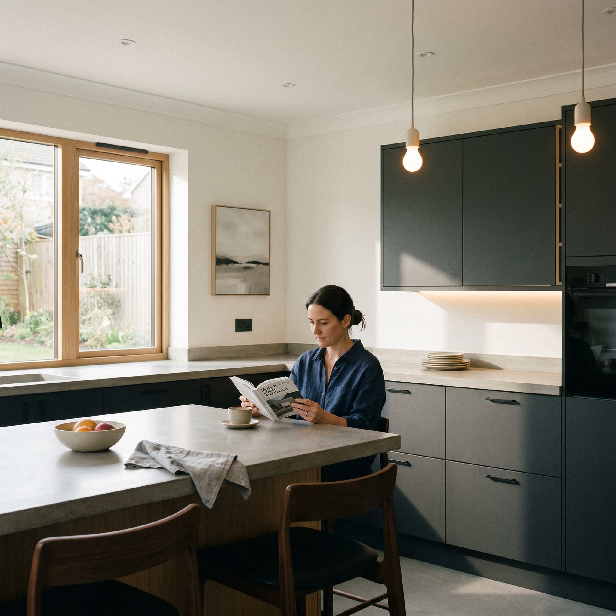 Bespoke kitchen designed for a Resolven home, quality materials and considered layout