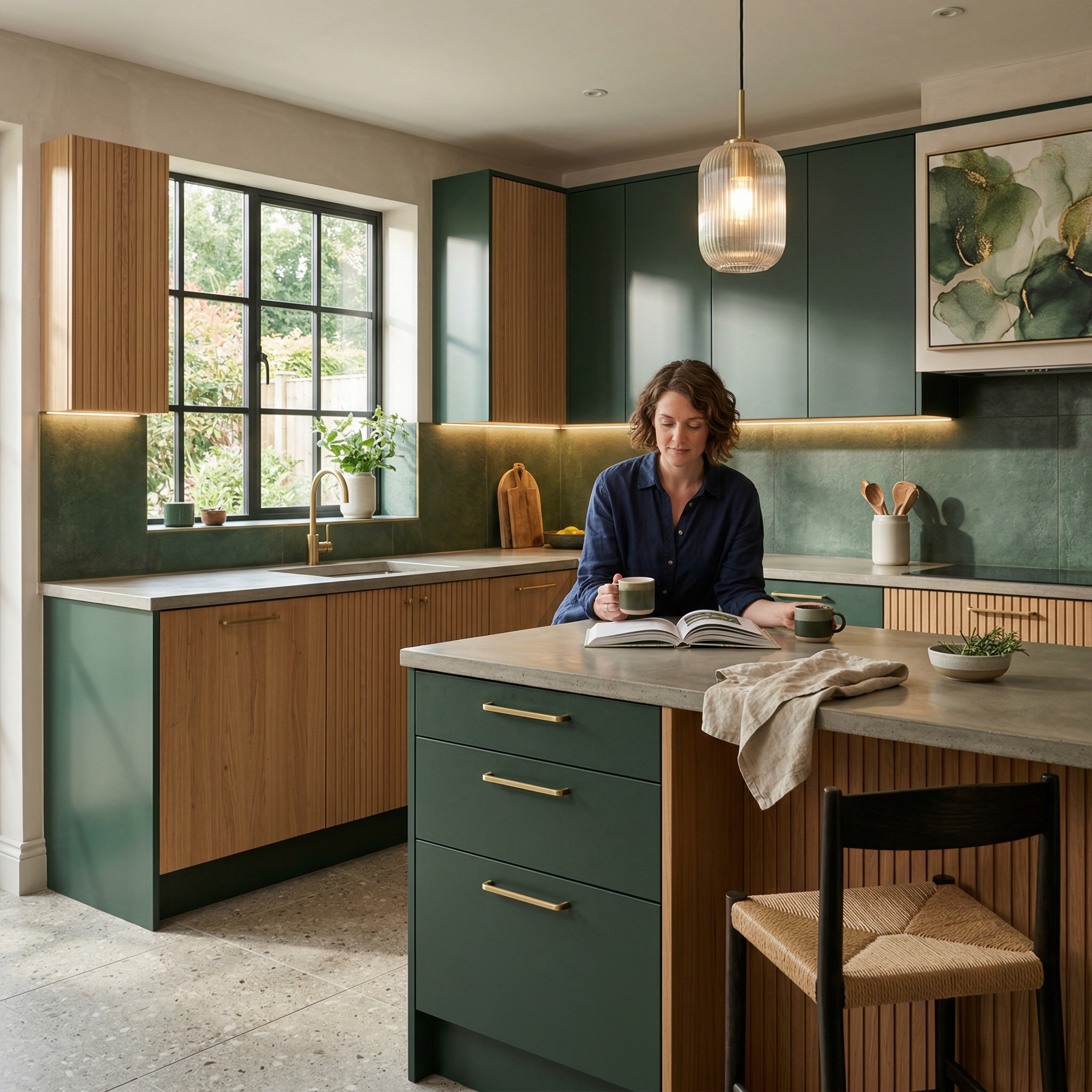 Bespoke kitchen designed for a Risca home, quality materials and considered layout