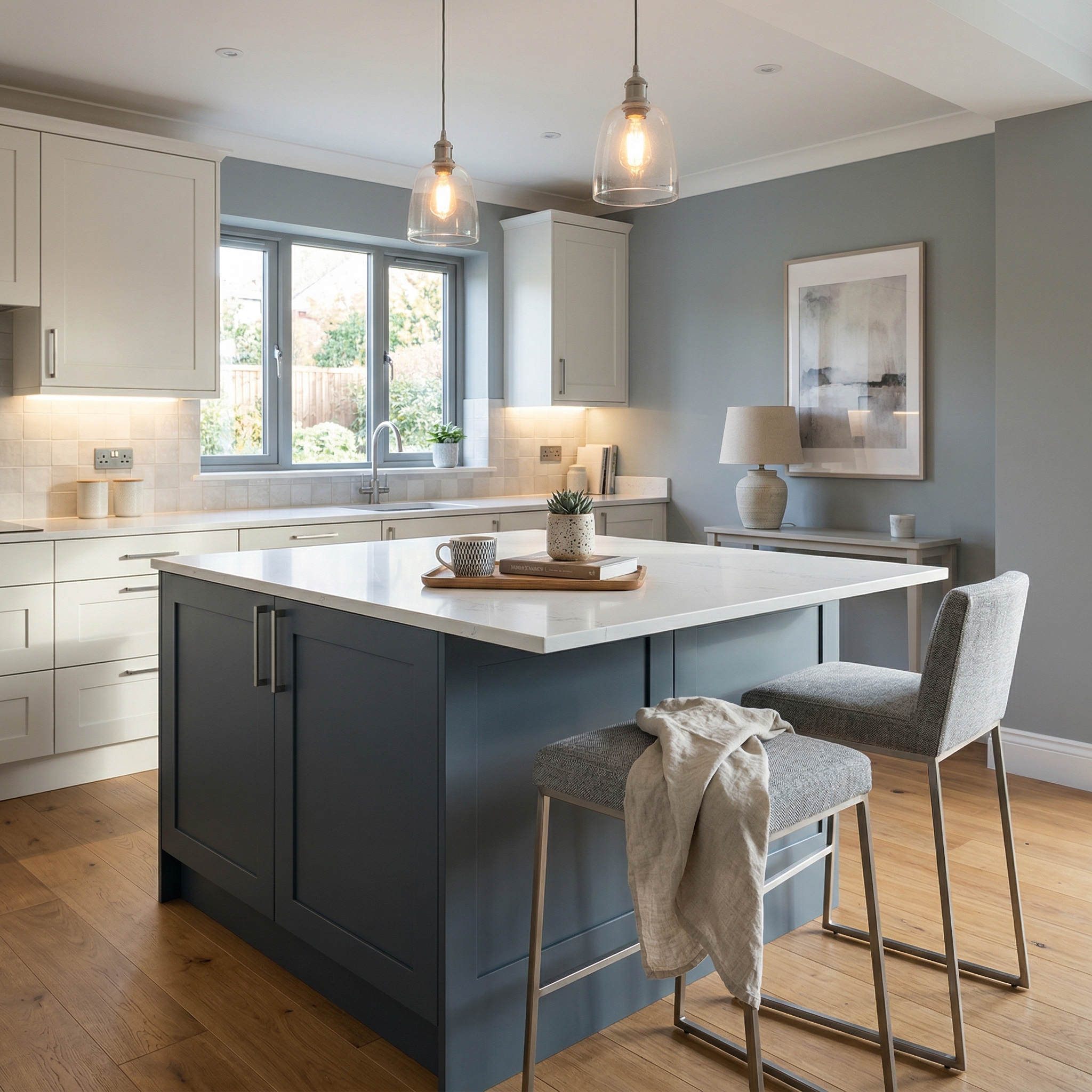 square1_800x800 Bespoke kitchen island detail, contemporary in-frame cabinetry with quality joinery