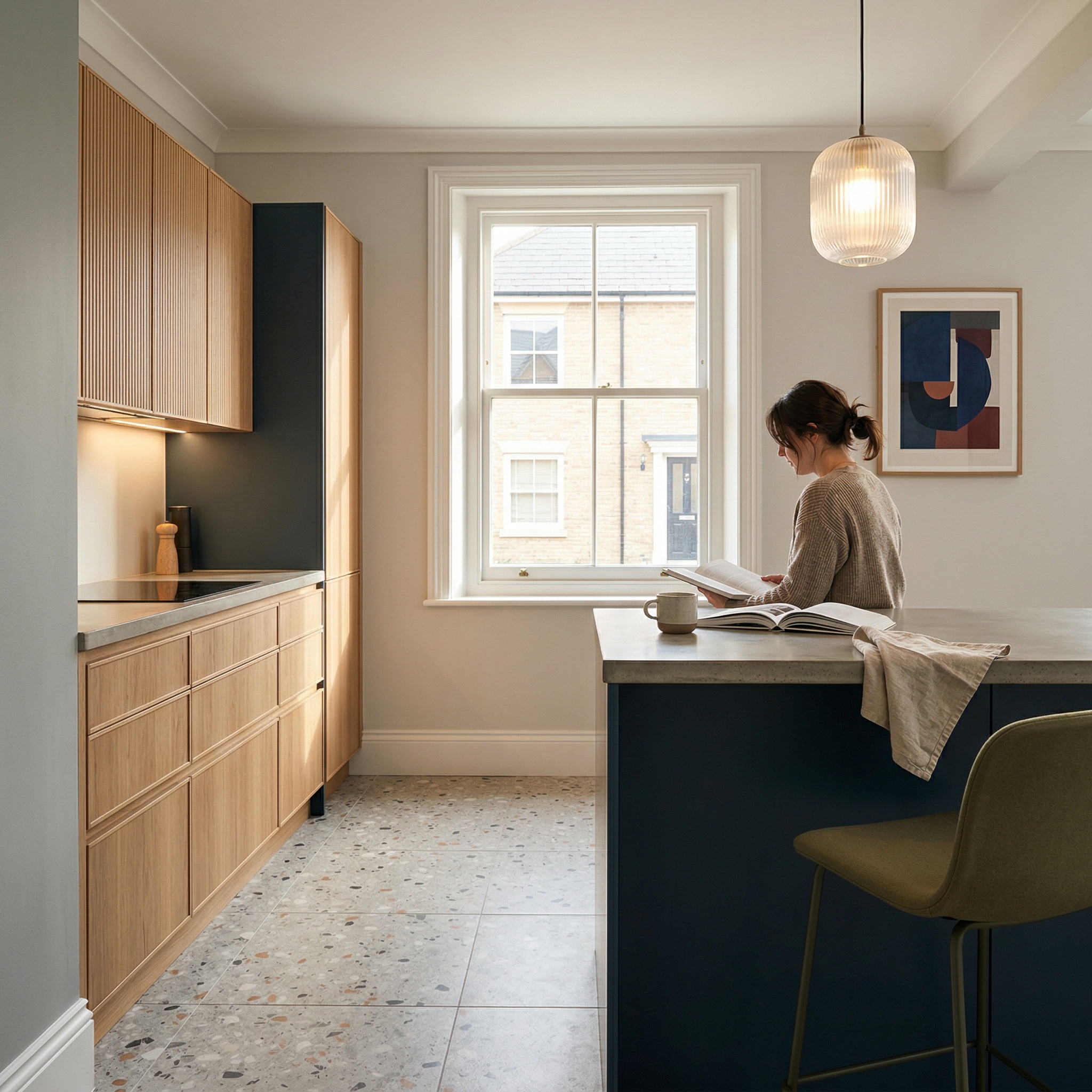 Bespoke kitchen designed for a St Neots home, quality materials and considered layout