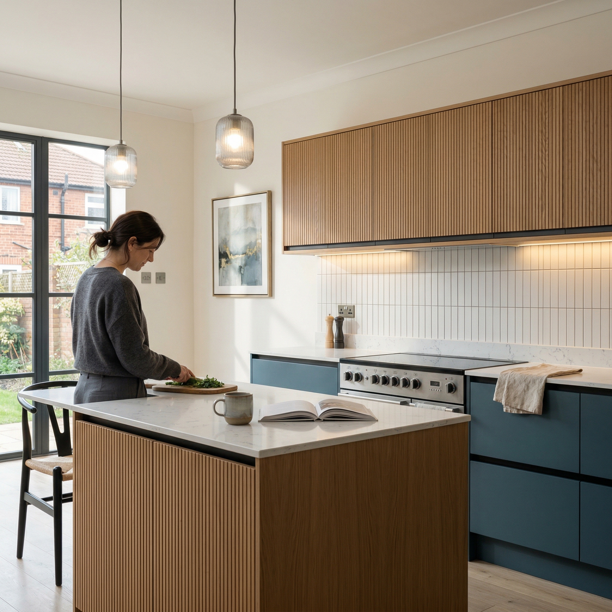 Bespoke kitchen designed for a Stockton-on-Tees home, quality materials and considered layout