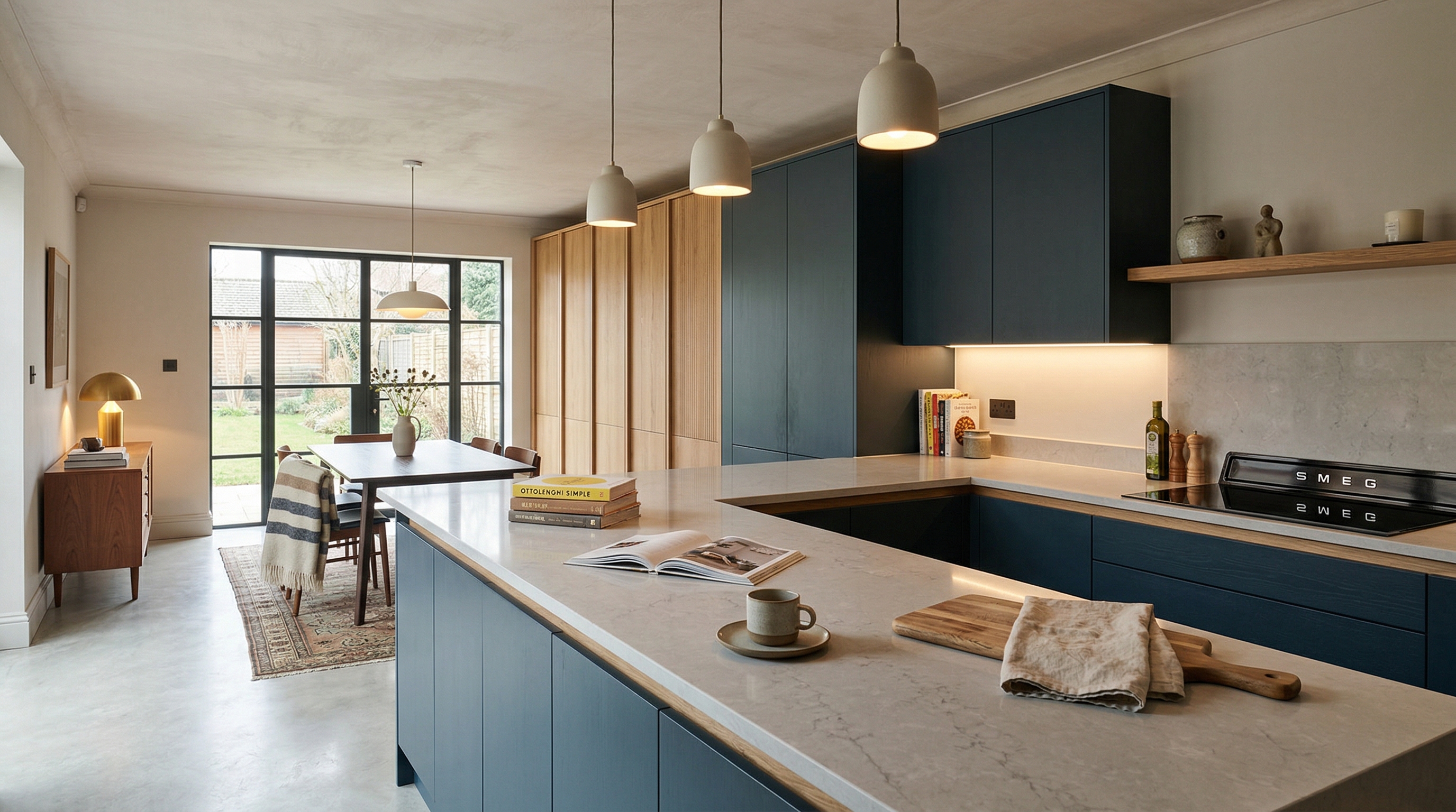 hero2_1200x675 Mastercraft bespoke kitchen in Taunton, wide architectural view showing room volume and design quality