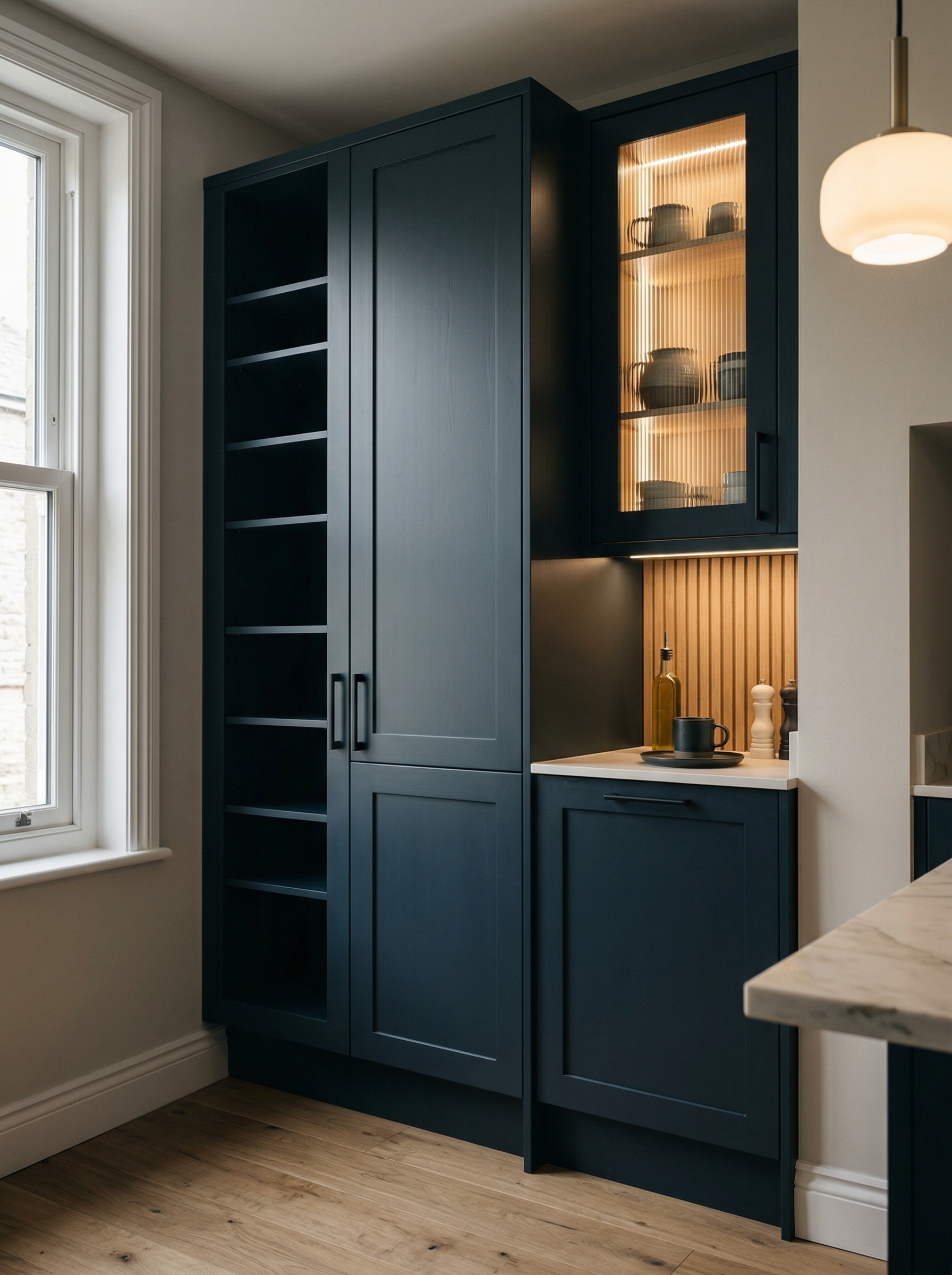 portrait2_600x800 Bespoke kitchen installation, full-height cabinetry and considered storage design