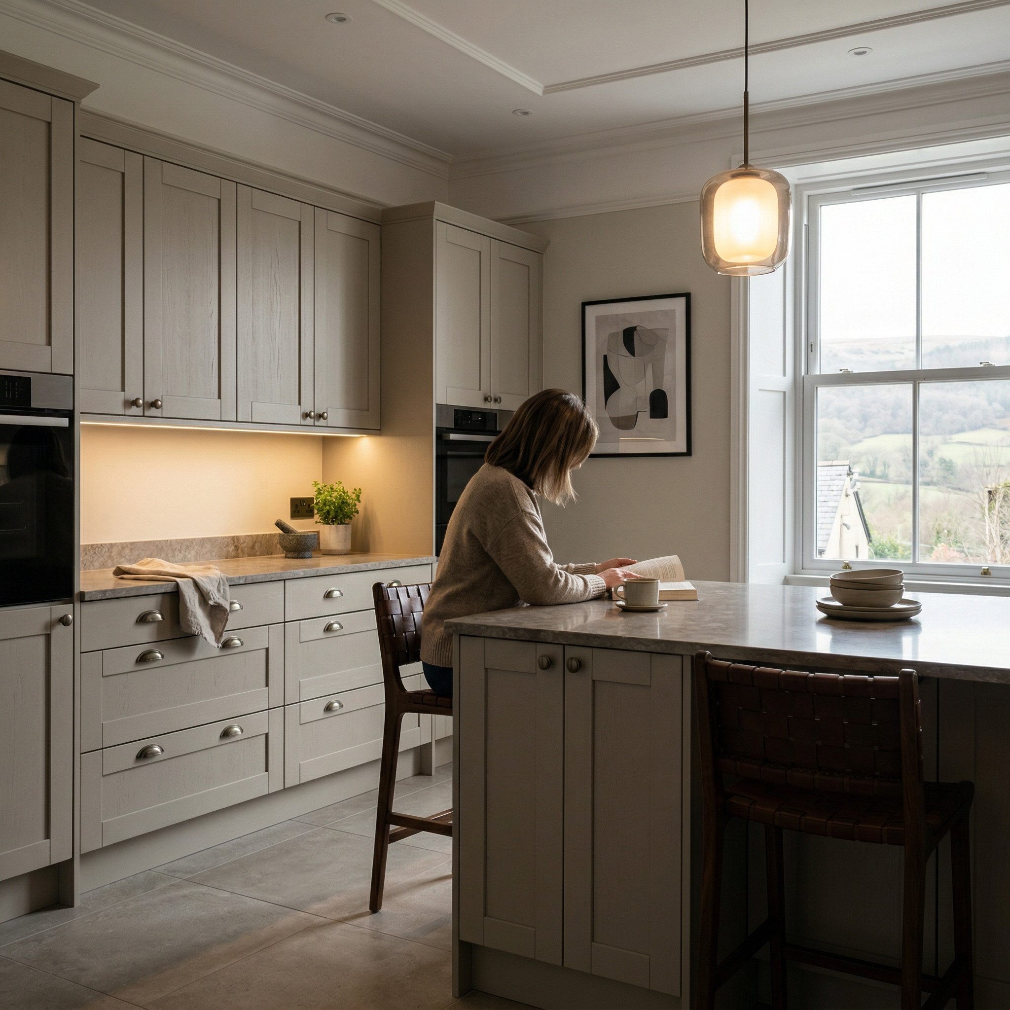 Bespoke kitchen designed for a Troedyrhiw home, quality materials and considered layout